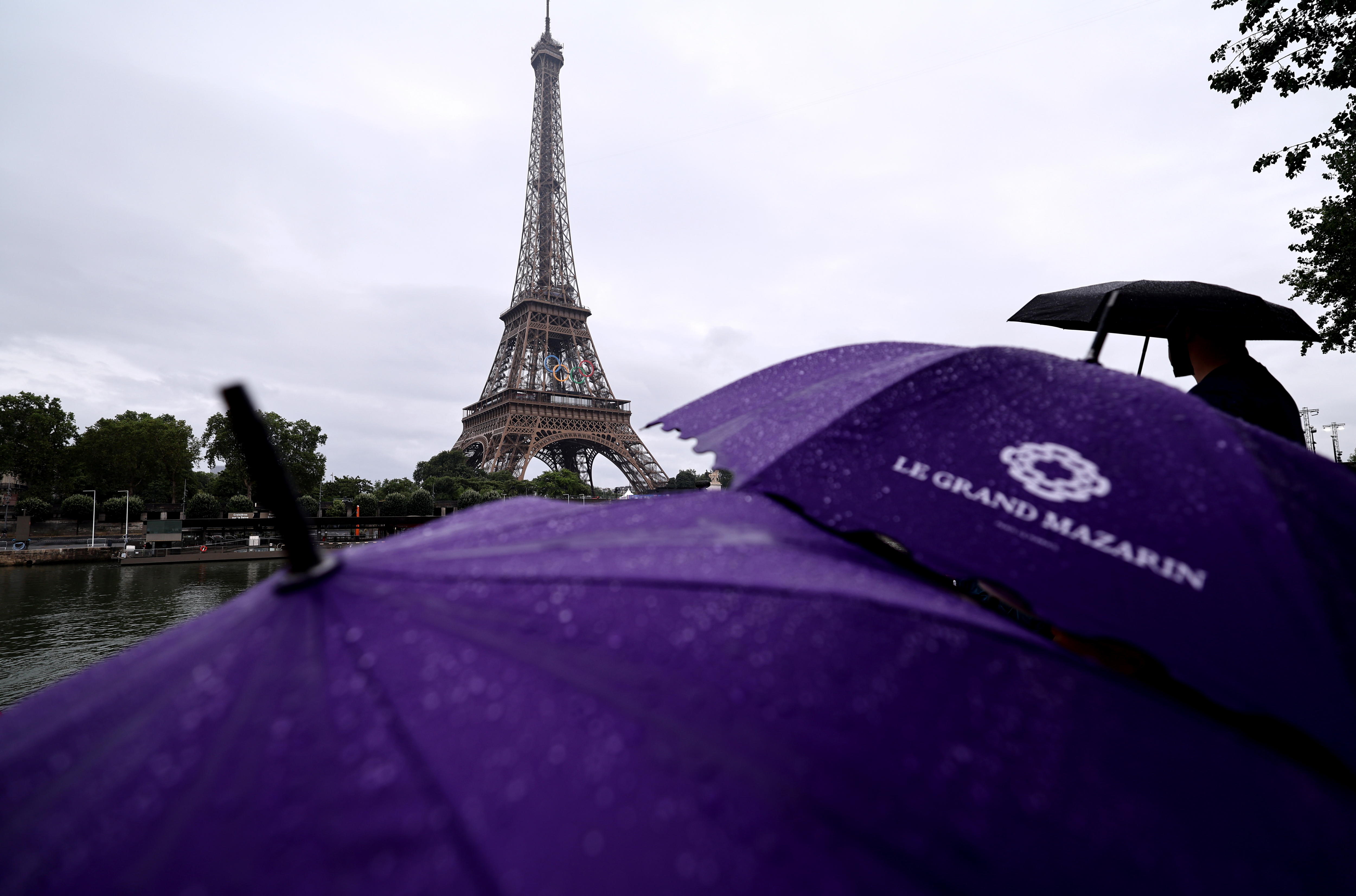 París durante la mañana, horas previas a la inauguración.