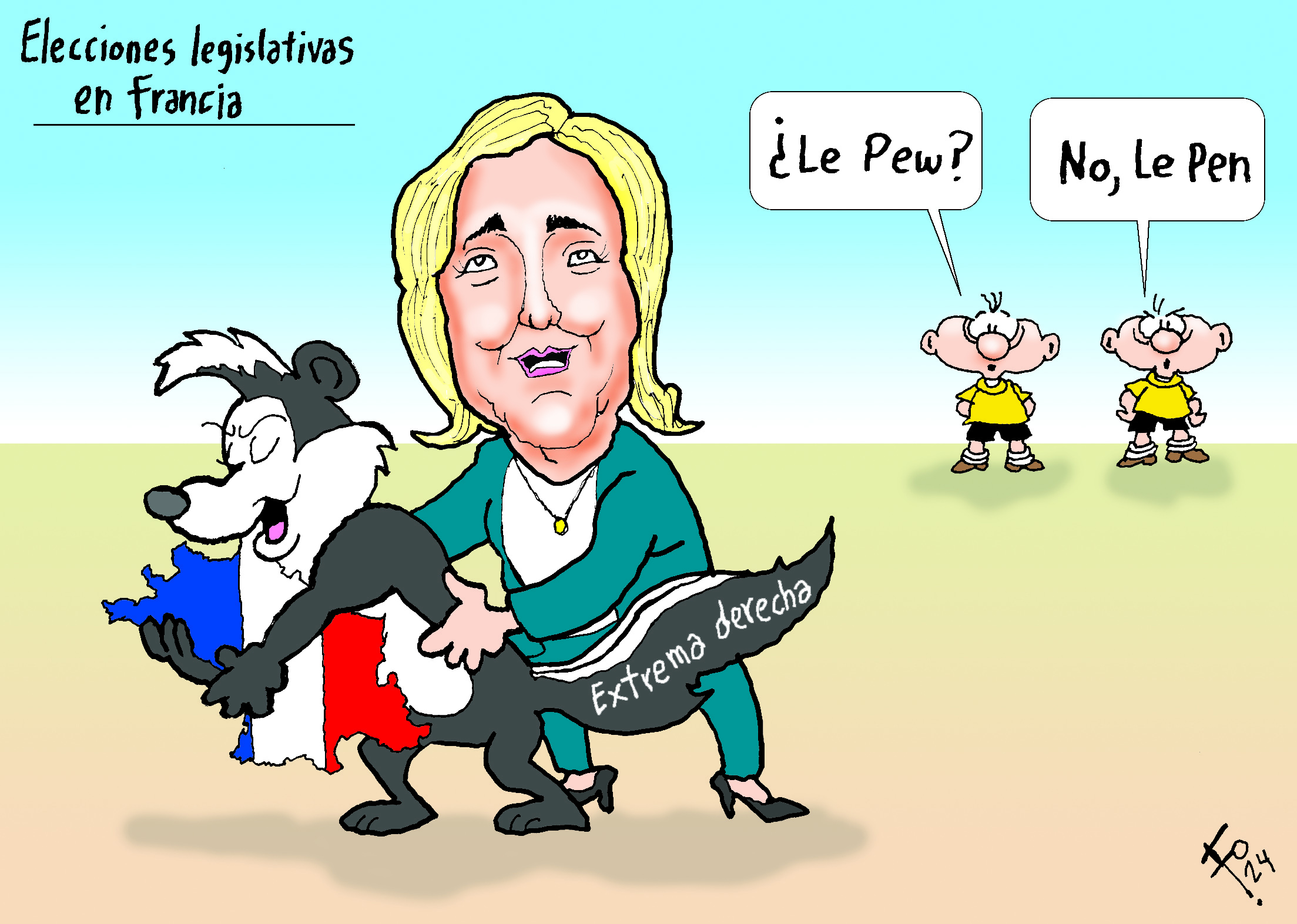 Personaje: Marine Perrine Le Pen.