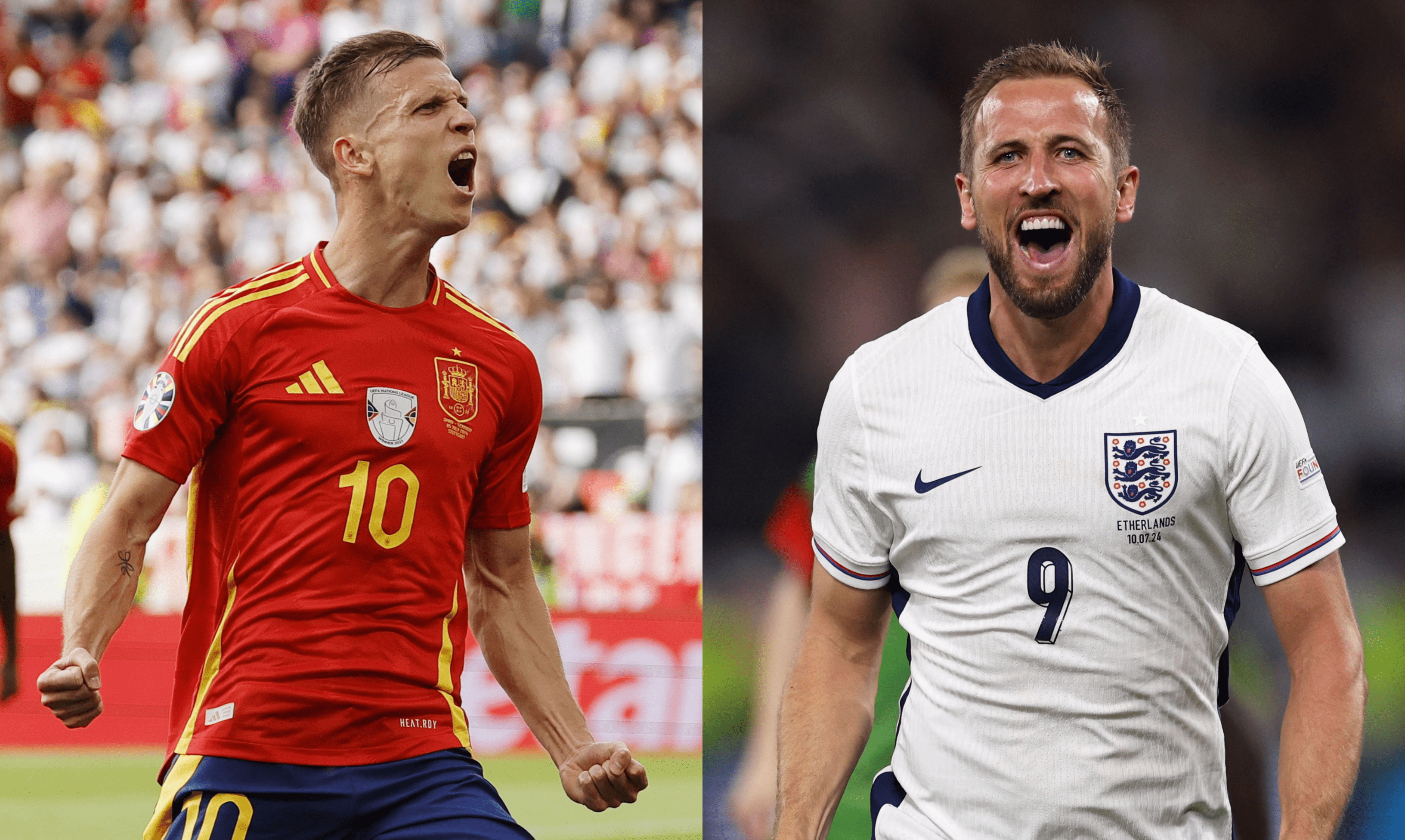 Dani Olmo y Harry Kane son los referentes goleadores de ambas selecciones.