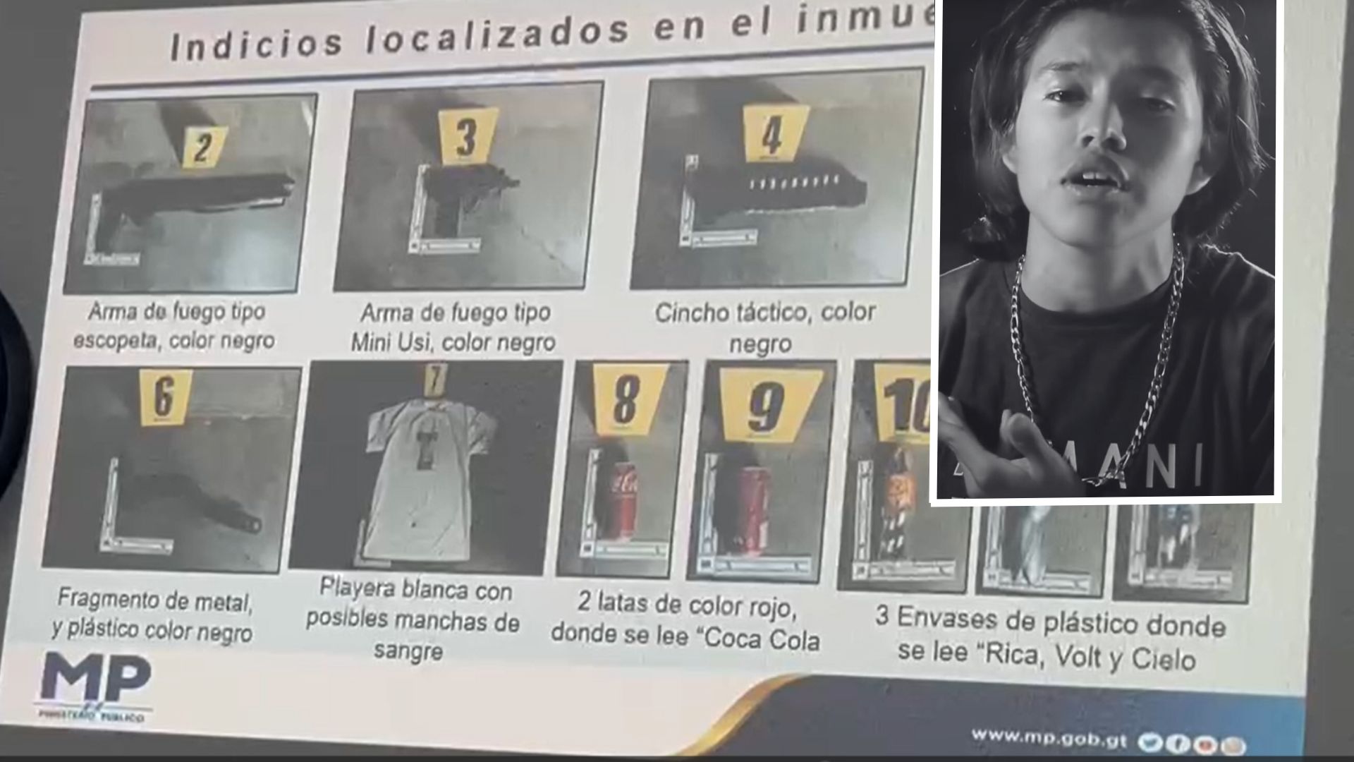 Caso Farruko Pop evidencia y huellas dactilares por crimen en colonia El Limon, zona 18 Guatemala