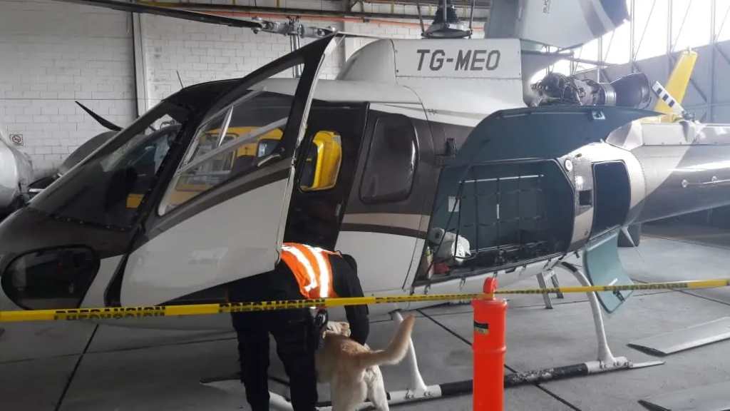 Helicóptero extinguido a Mario Estrada