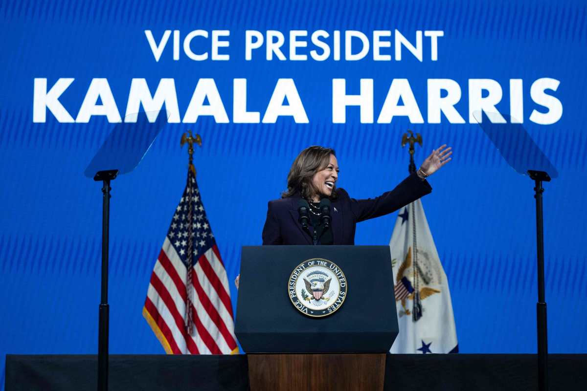 Kamala Harris busca ser la candidata demócrata para las elecciones presidenciales en EE. UU. (Foto Prensa Libre: Brendan Smialowski / AFP)