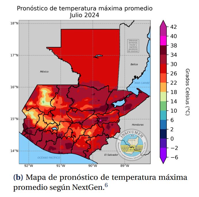 Temperaturas mÃ¡ximas en Guatemala julio 2024 Insivumeh