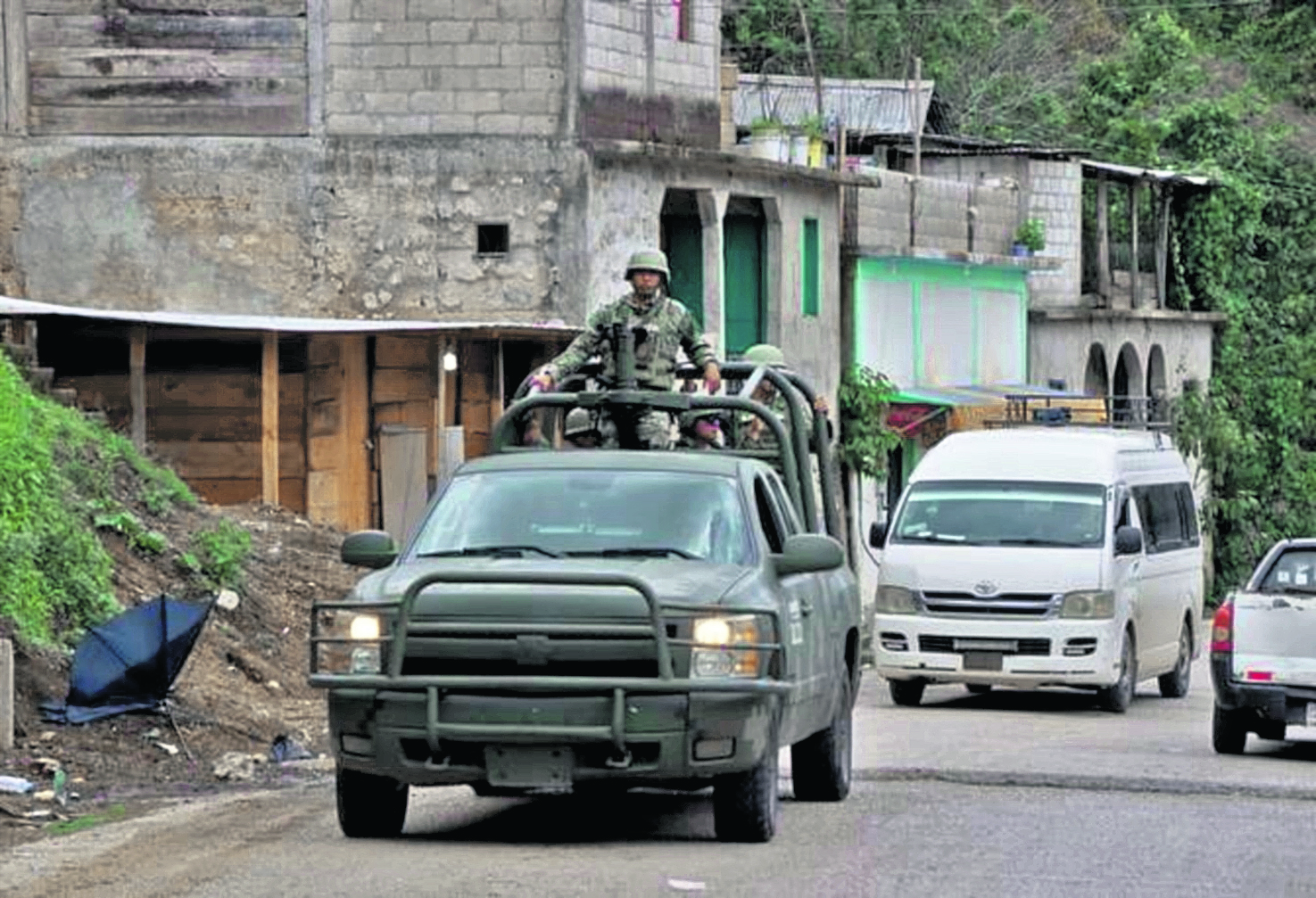 Mientras en Guatemala han ocurrido incidentes armados en municipios de San Marcos, Huehuetenango y Petén, en el estado de Chiapas, México, se libra una guerra de cárteles de la droga.

Foto Prensa Libre: Cortesía Ernesto Muñoz/El Sol de México