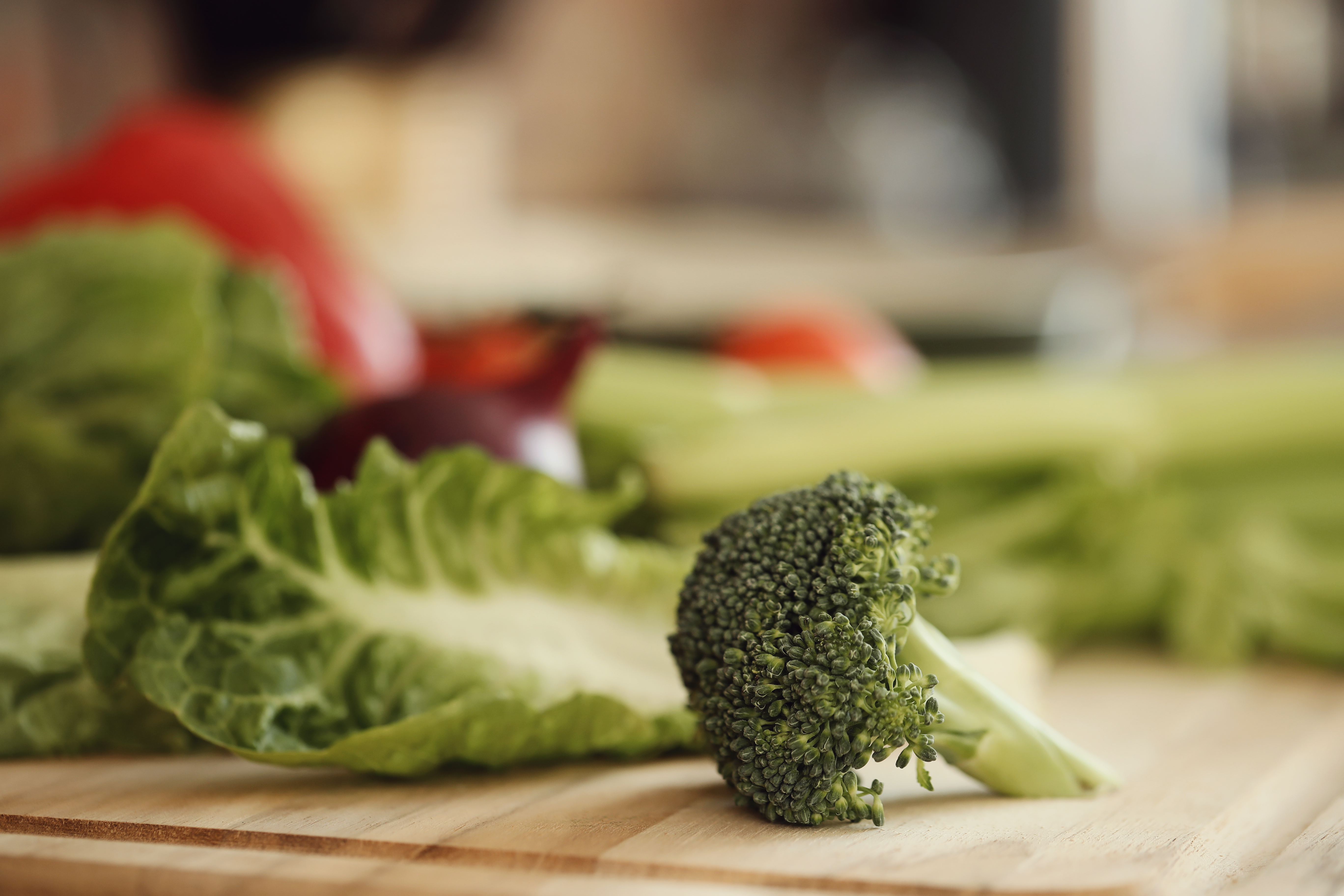 Cooking, kitchen. Vegetables on the table