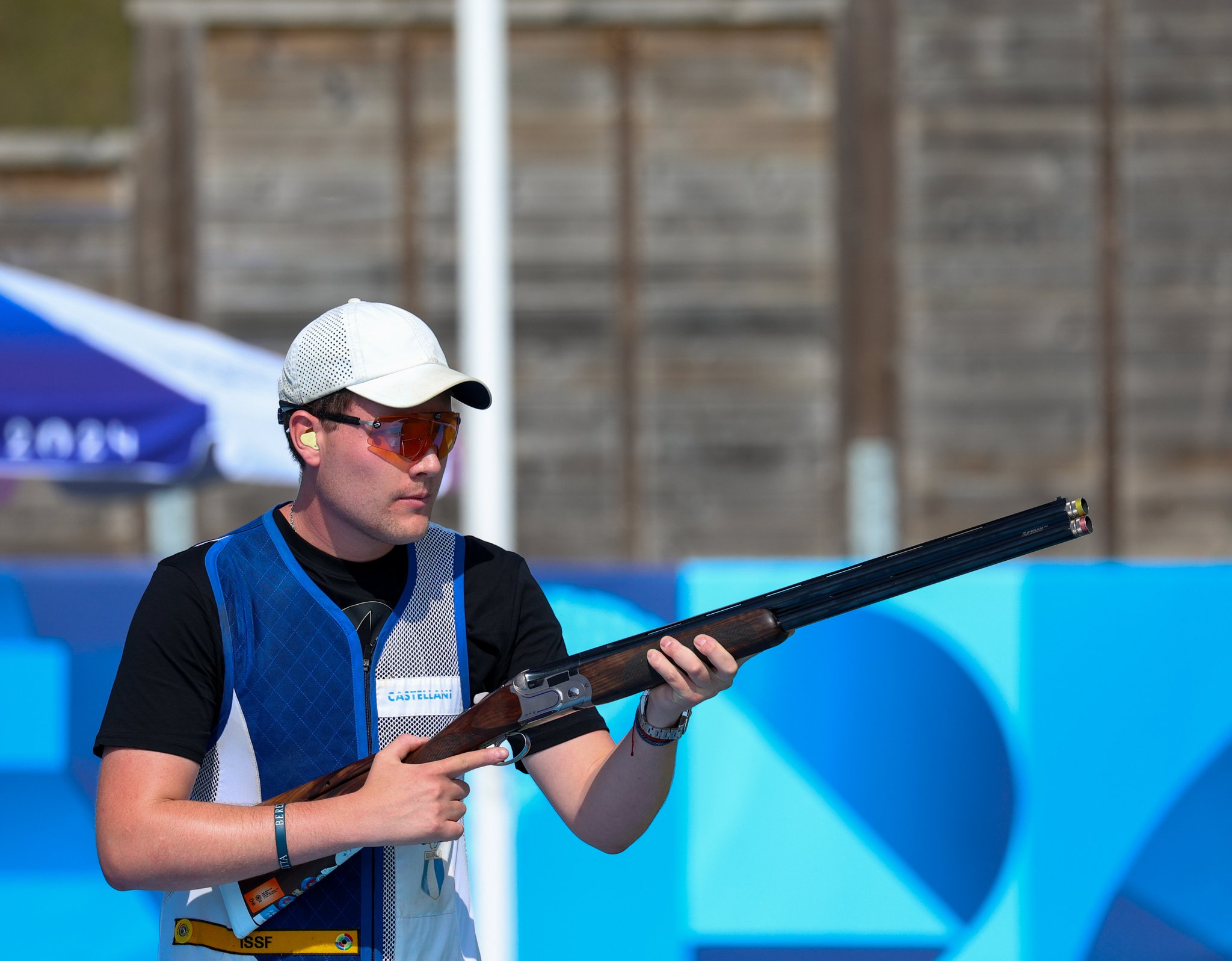 Sebastián Bermúdez durante la competencia este sábado.