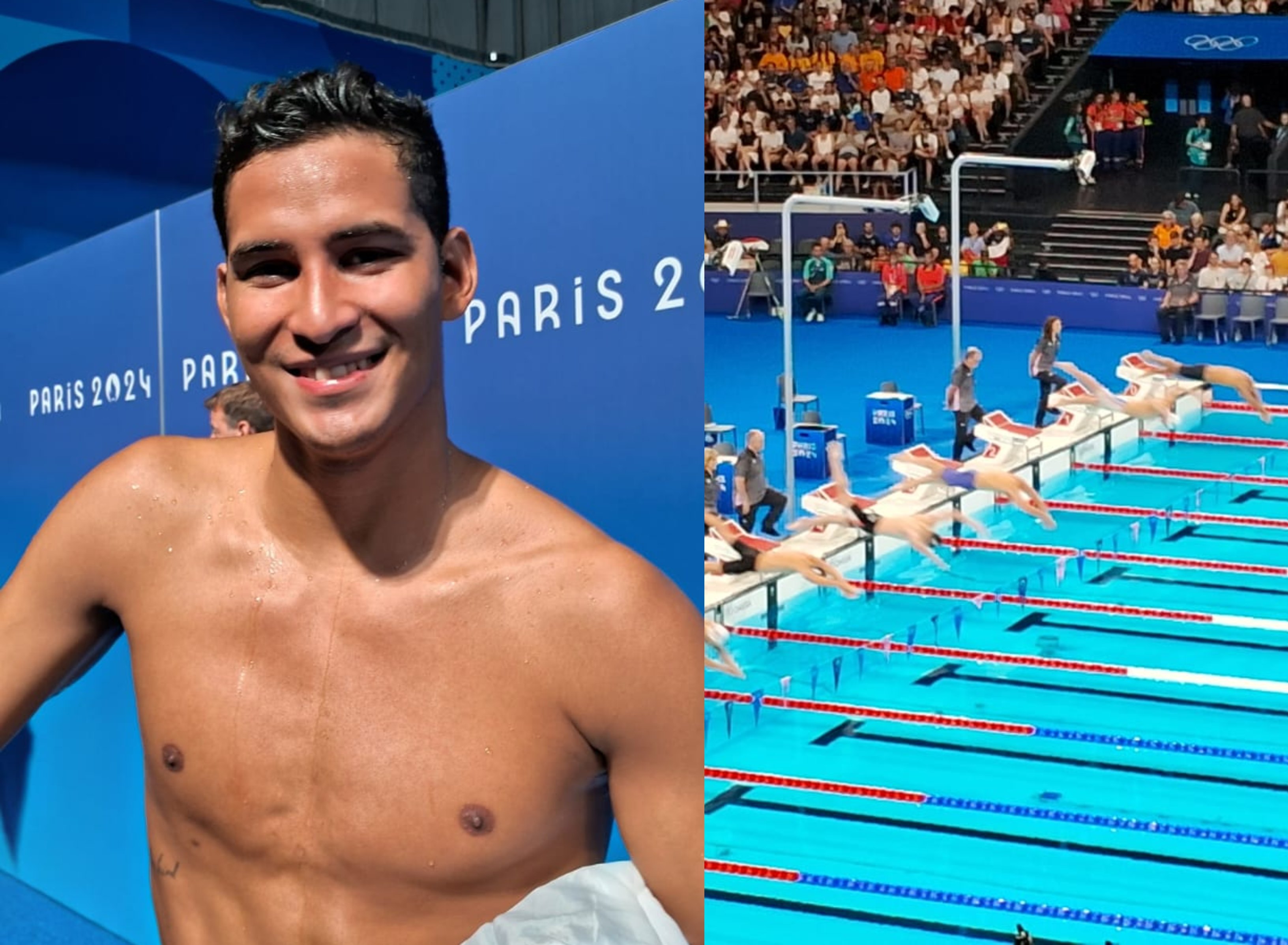 El nadador Erick Gordillo cumplió con su participación en París 2024.