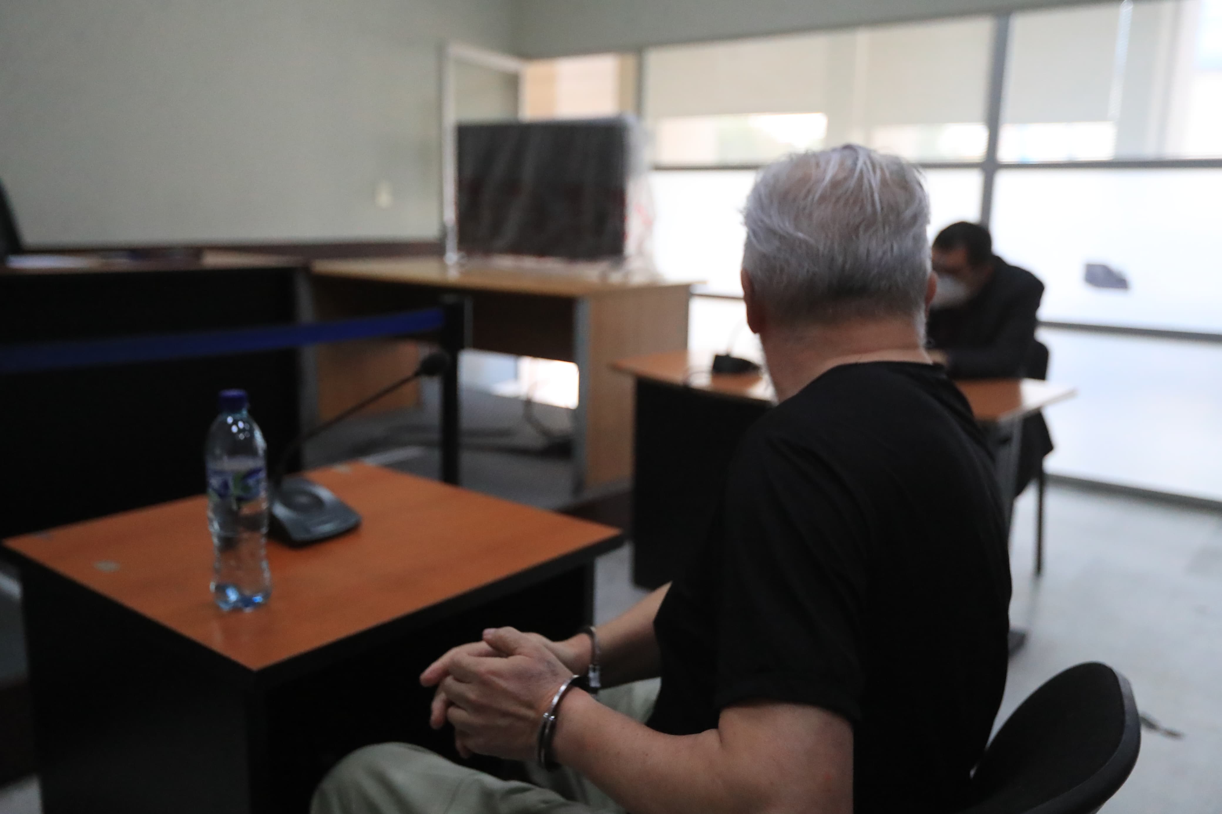 Luis Rabbé ex presidente del Congreso de Guatemala en Torre de Tribunales despues de ser extraditado desde Mexico