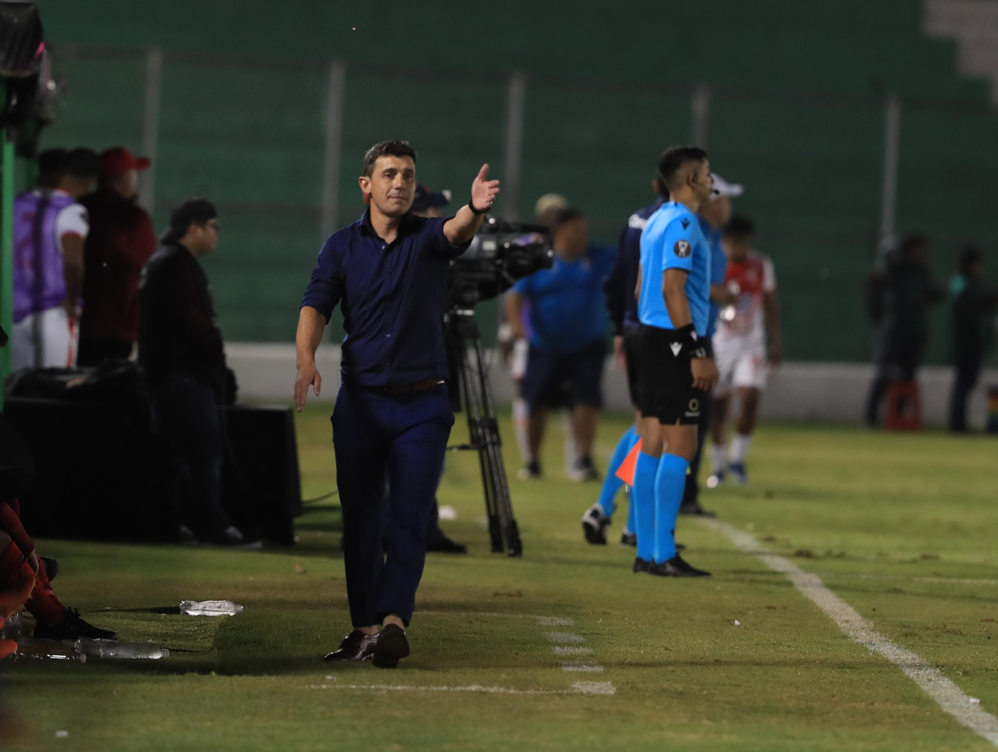 Sebastián Bini en el partido ante Real Estelí.