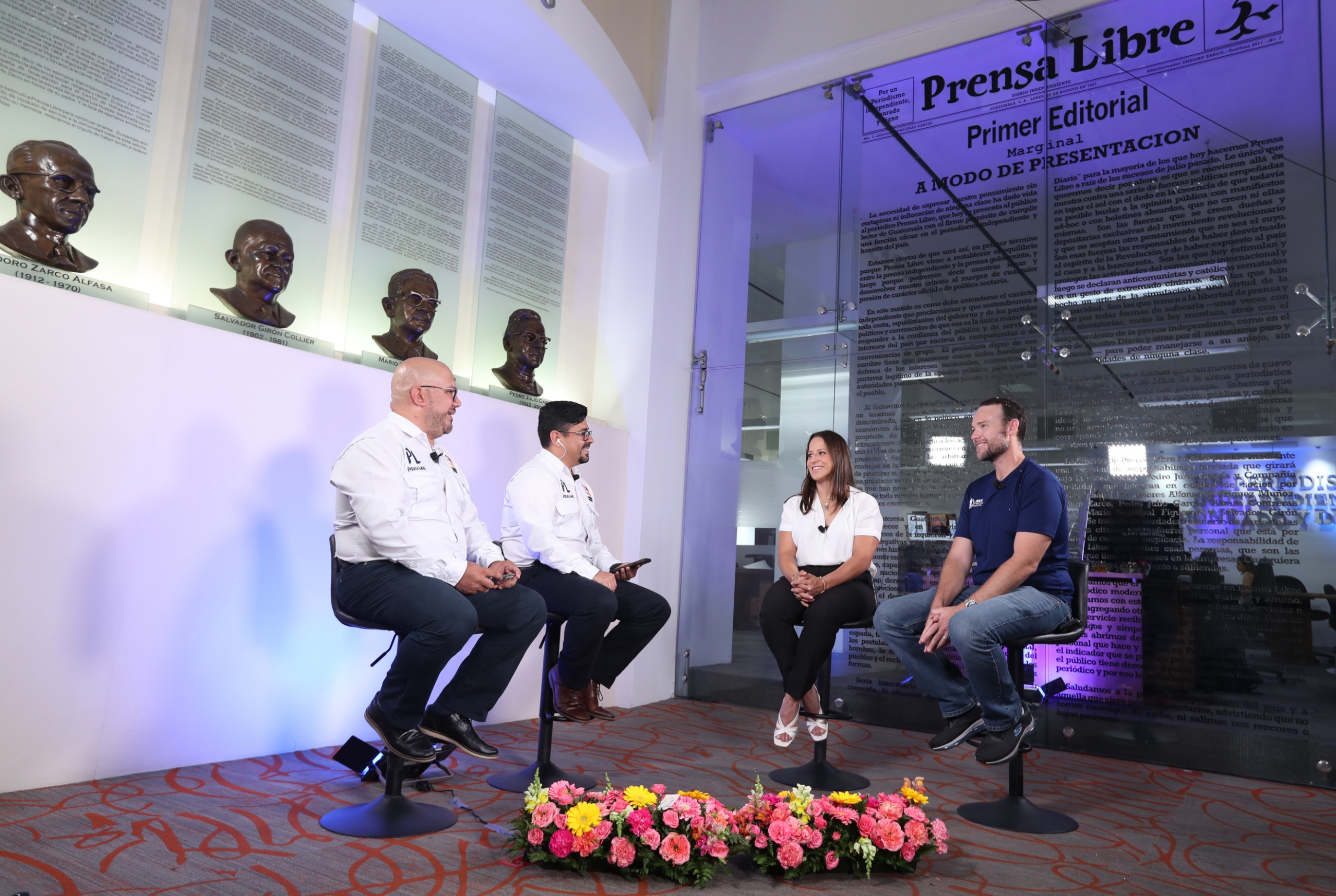 Jean Pierre Brol y Adriana Ruano en Prensa Libre'