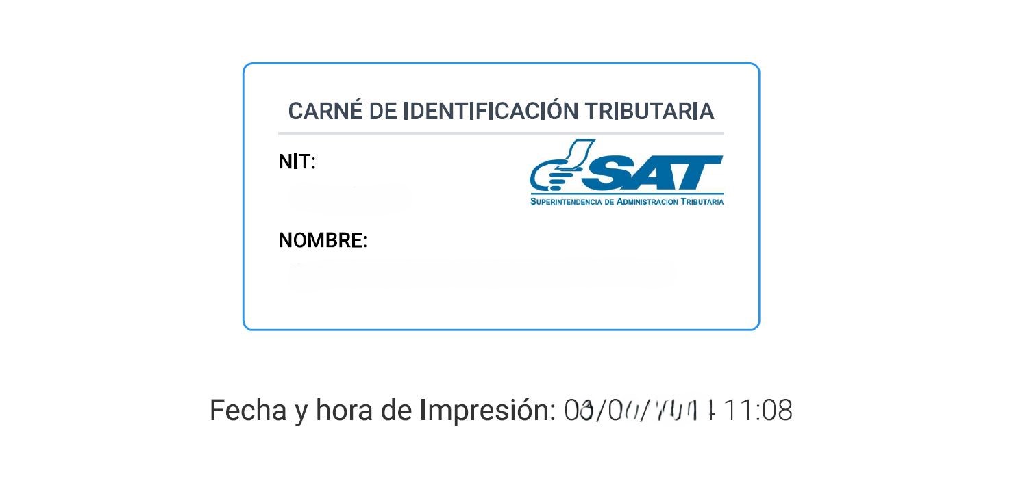 El NIT es la identificación tributaria única para cada contribuyente guatemalteco. La SAT en la encargada de otorgarlo.