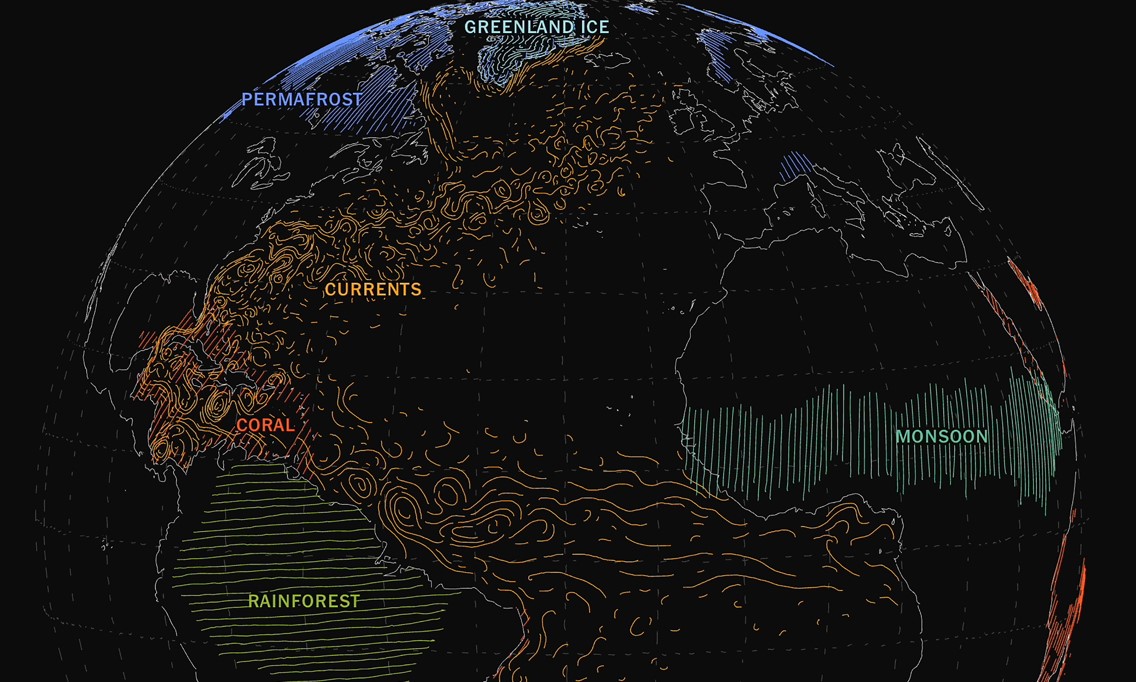 El calentamiento del planeta podría dar pie a grandes cambios en el mundo natural que sería difícil revertir, o quizá imposible. (Foto Prensa Libre: Mira Rojanasakul/The New York Times)