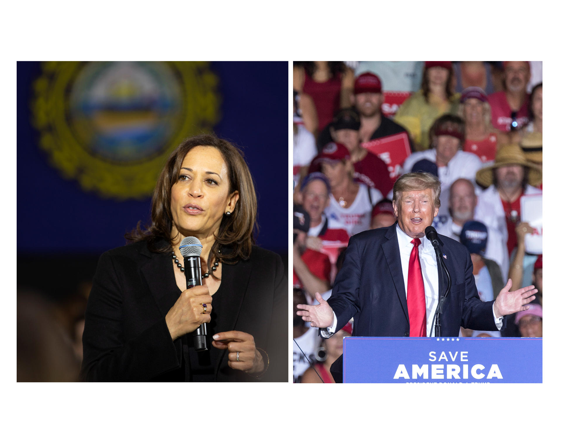 Kamala Harris y Donald Trump