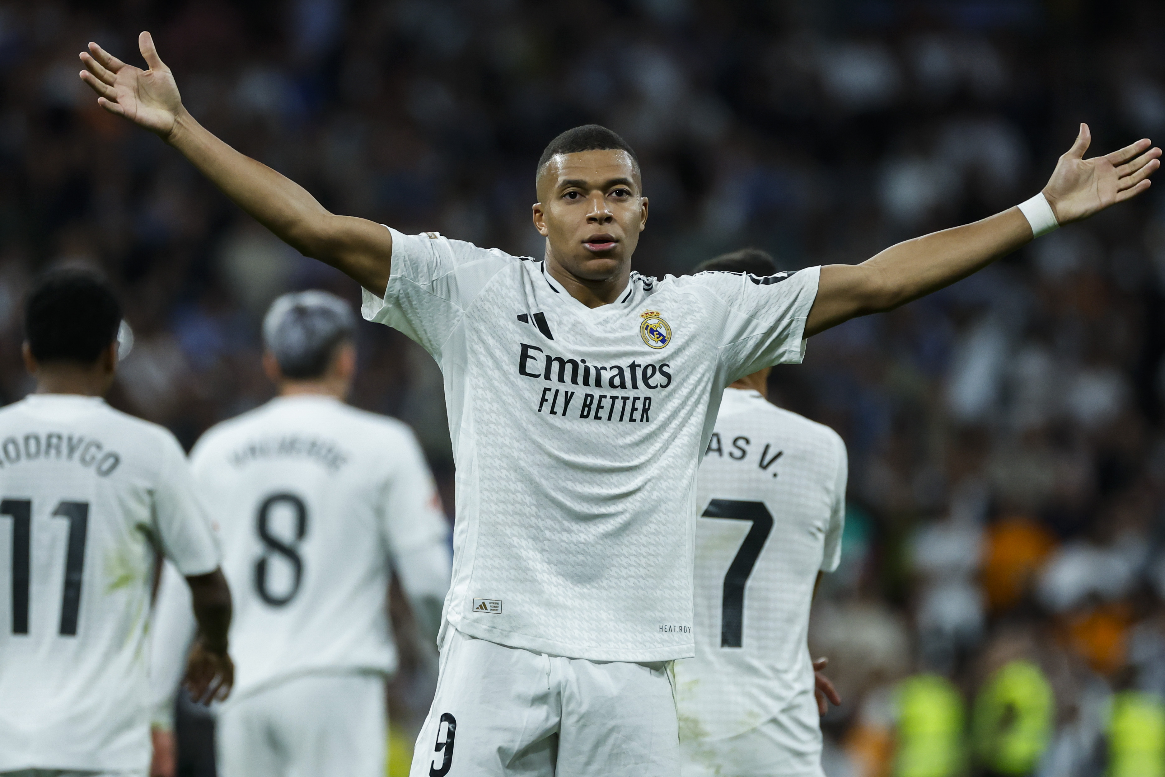 El delantero francés Kylian Mbappé anotó otro gol el Real Madrid.