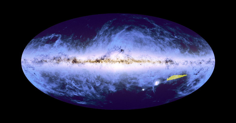 Una vista ovalada del universo. ESA/Euclid/Euclid Consortium/NASA; ESA/Gaia/DPA
