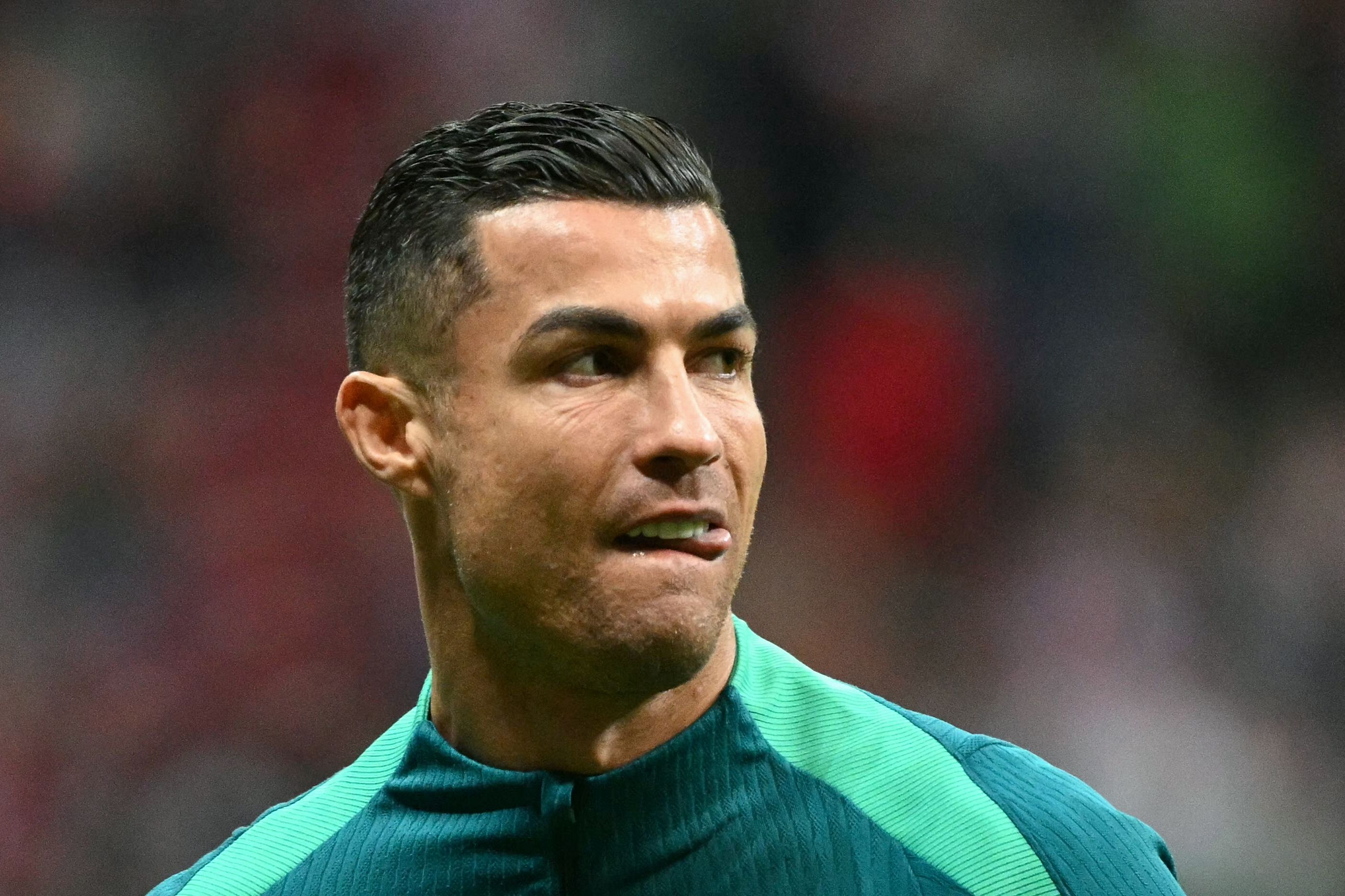 Cristiano Ronaldo durante un entreno con Portugal previo a jugar Liga de Naciones.