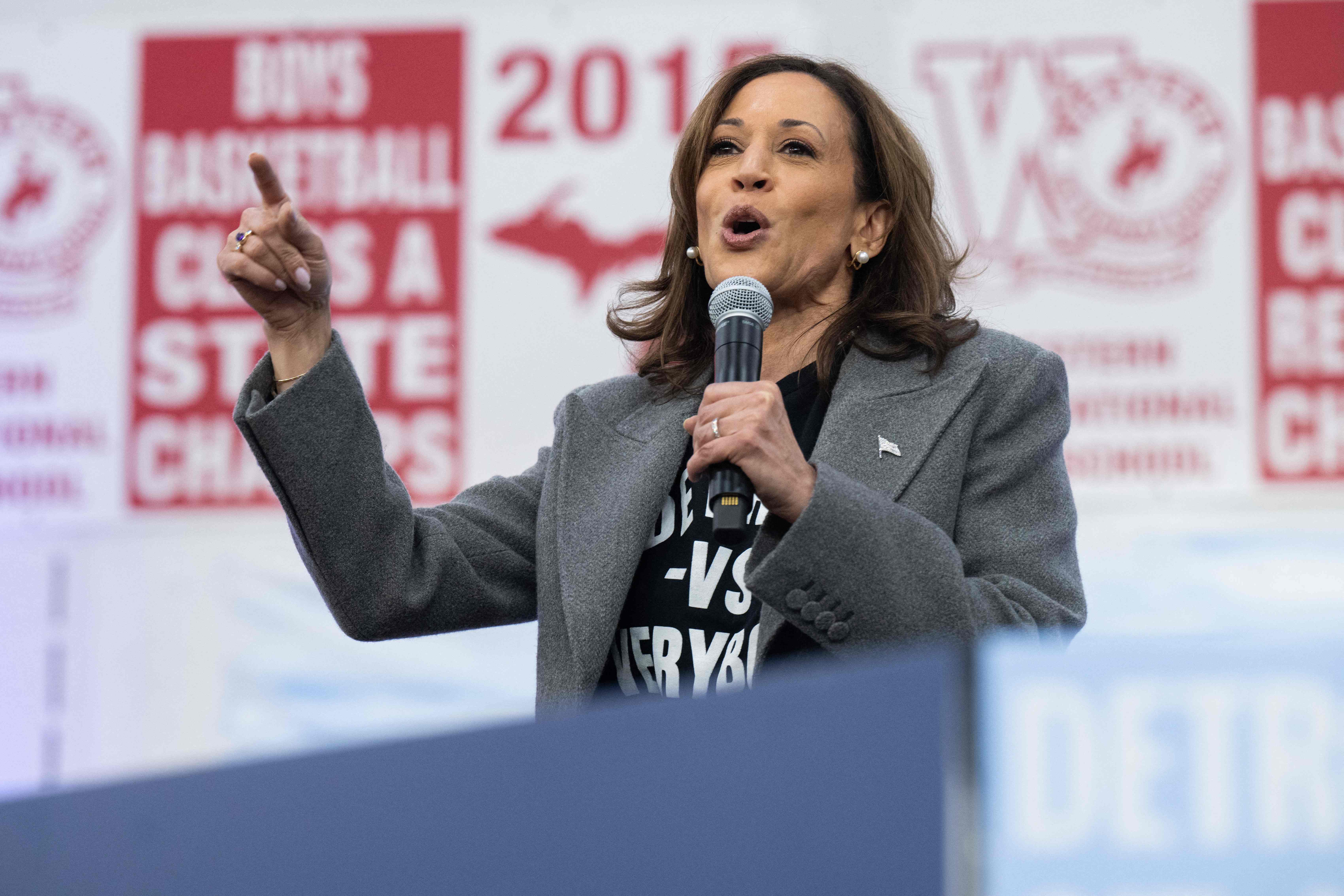 US Vice President Kamala Harris holds campaign events in Michigan (various cities)