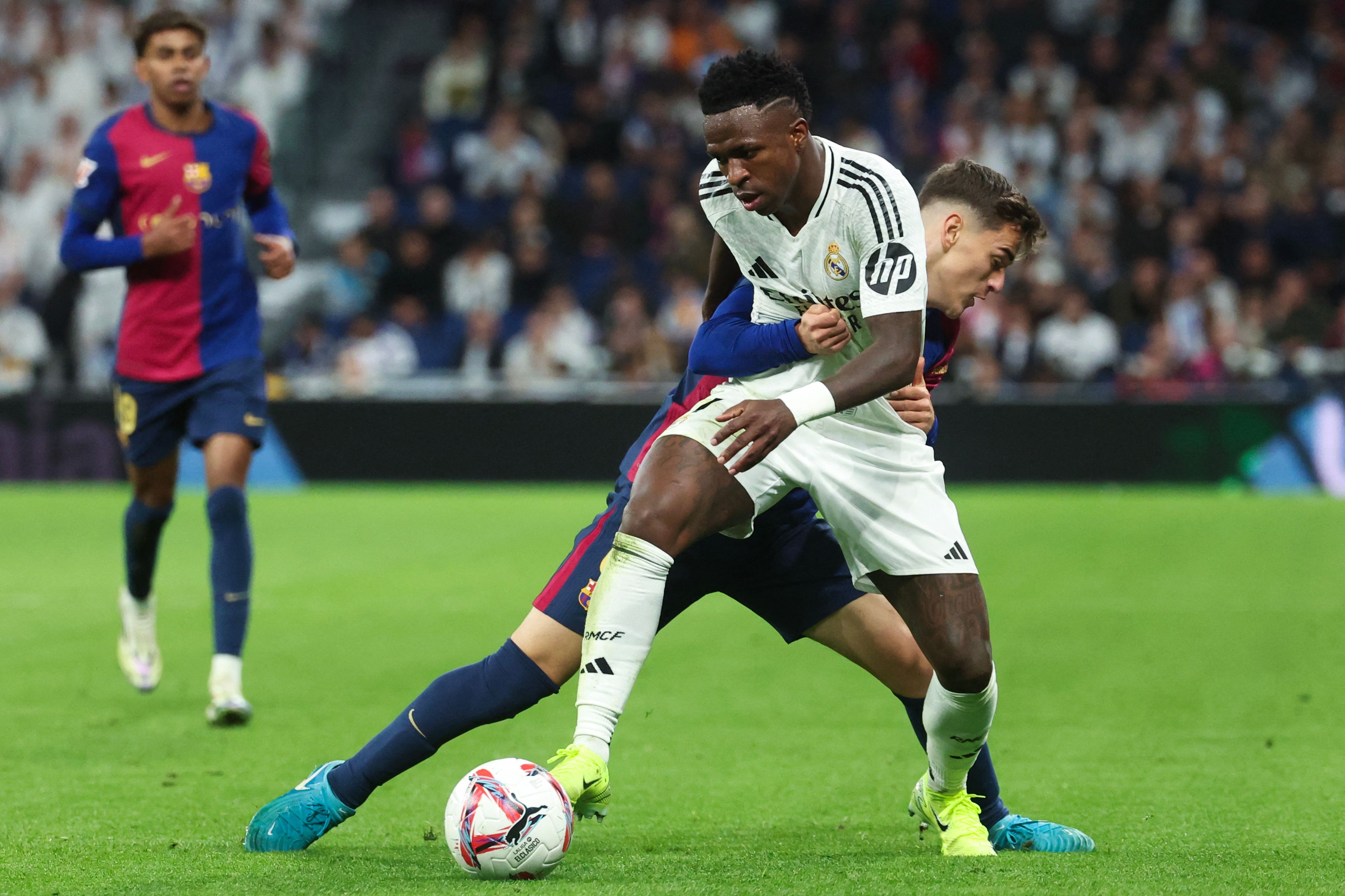 Vinícius Junior durante el clásico español contra el Barcelona del 26 de octubre.