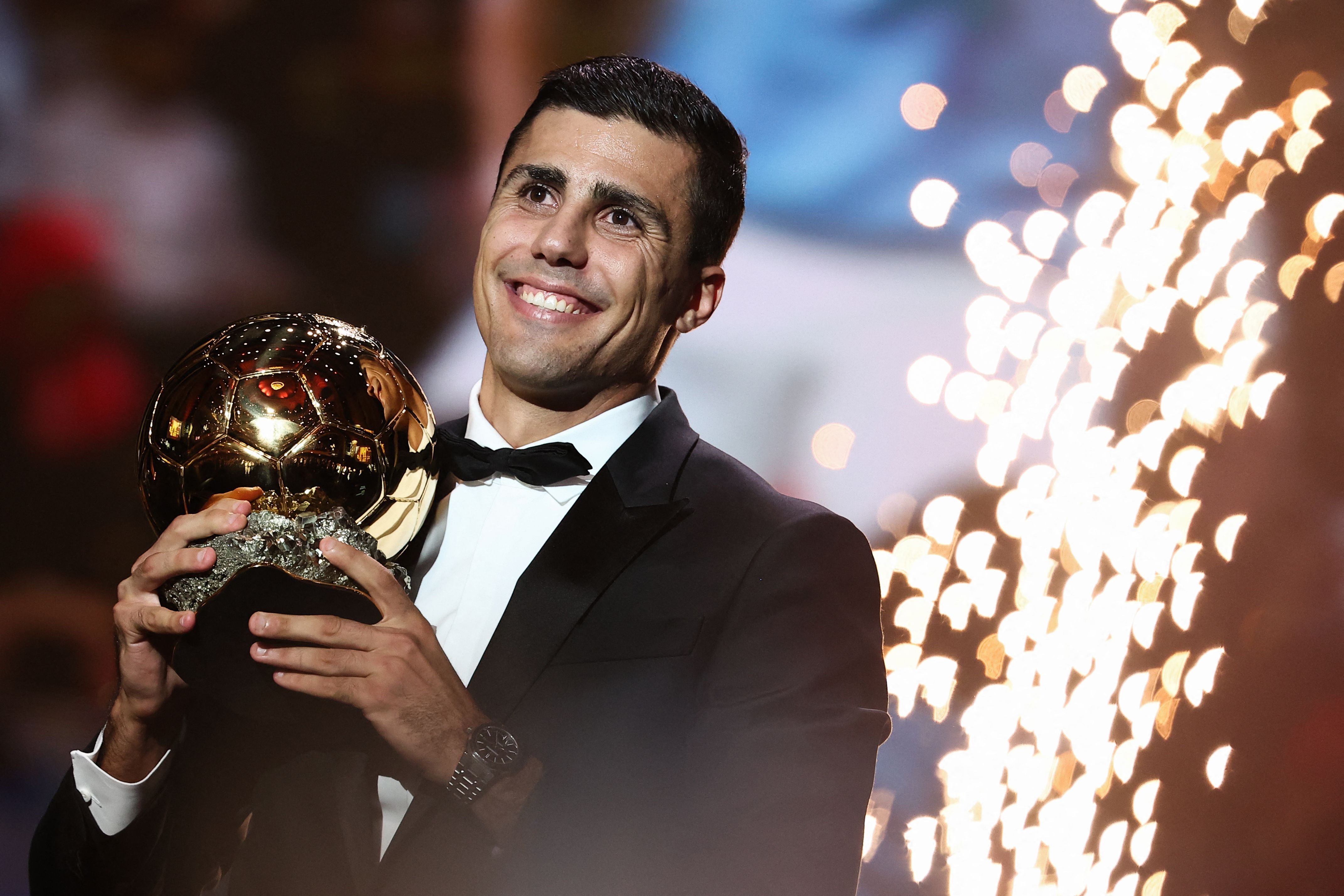 Rodri, del Manchester City, ganó el Balón de Oro 2024 en París el 28 de octubre.