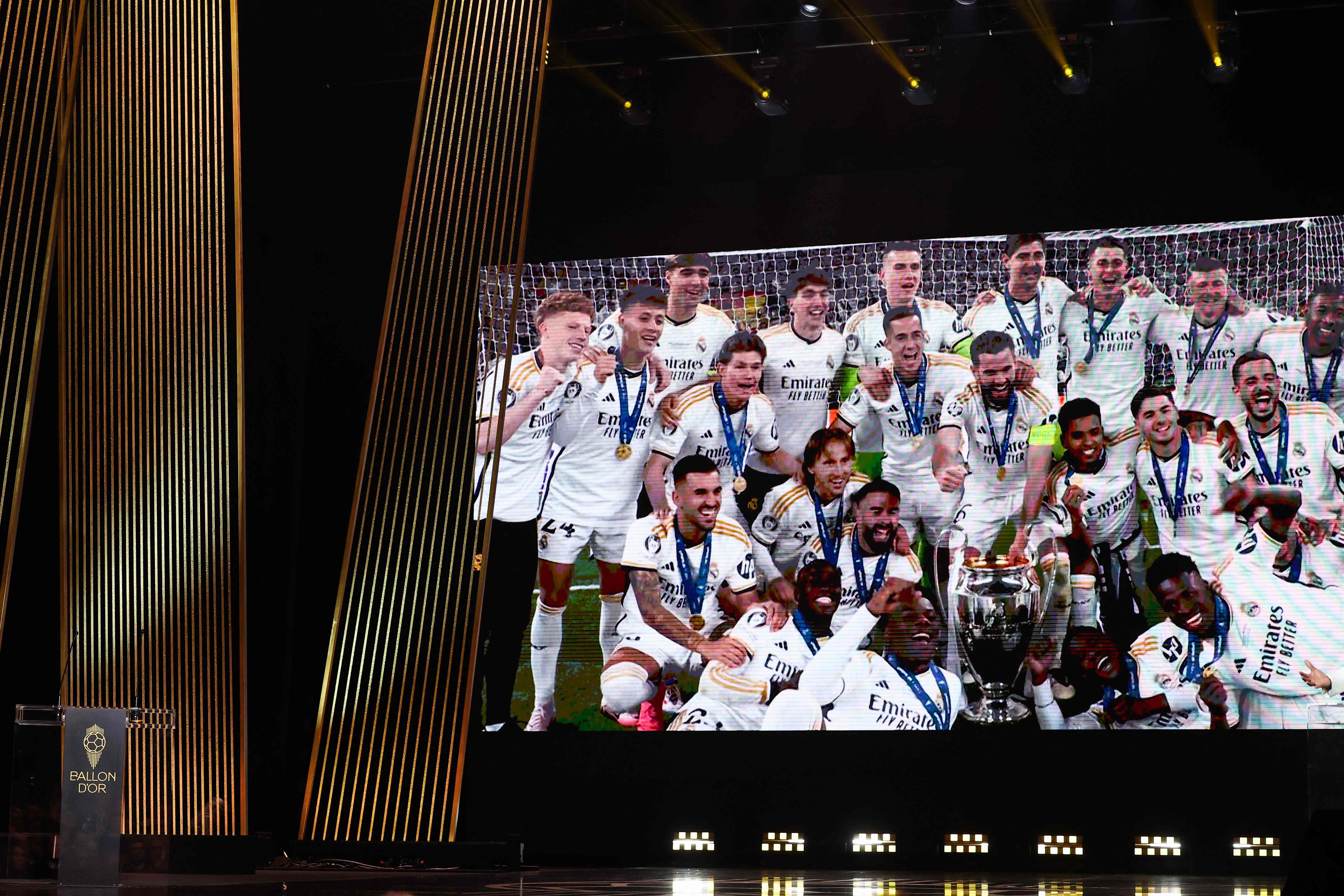 Real Madrid, mejor Club Masculino del Año en los premios Balón de Oro 2024.