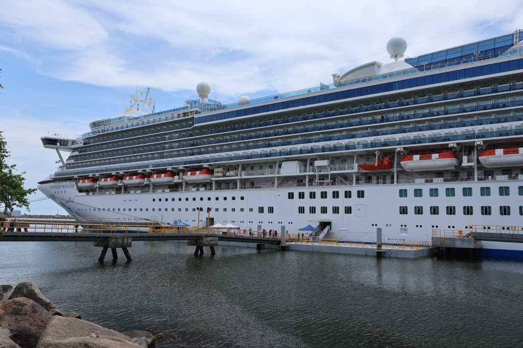 Para la temporada de cruceros 2024-2025 se esperan 51 buques en el país. El primero, el 5 de octubre, es el Sapphire Princess de la línea Princess Cruise. (Foto, Prensa Libre: Carlos Paredes).