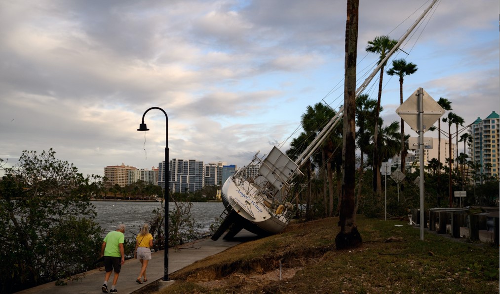 Daños por el huracán Milton en Florida