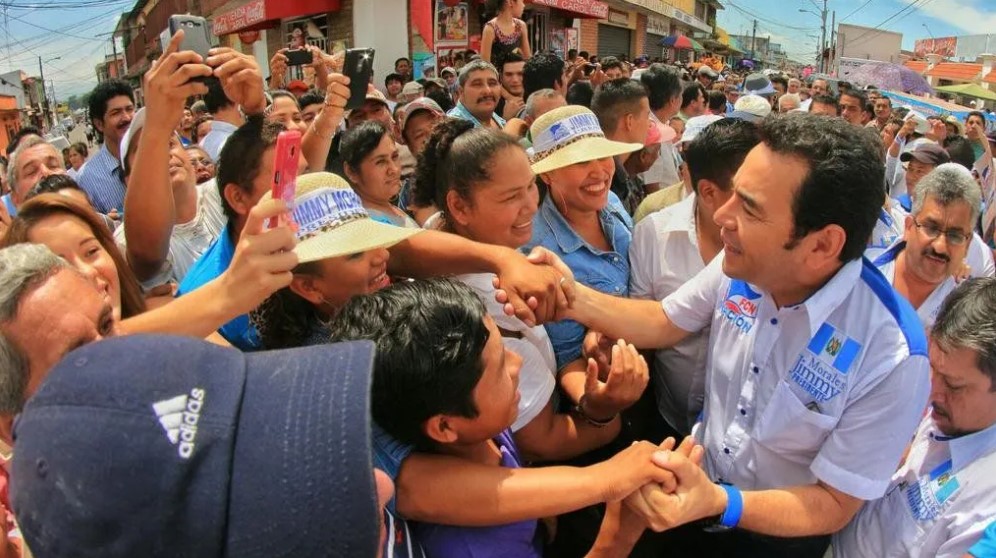 El partido FCN-Nación llevó a la Presidencia a Jimmy Morales en el 2015, para gobernar del 2016 al 2020. (Foto: Hemeroteca PL)