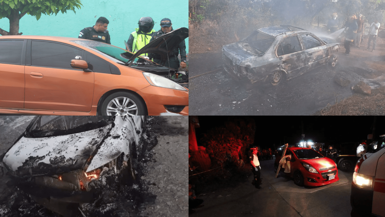 Fotos de vehículos donde han sido hallados cadáveres.