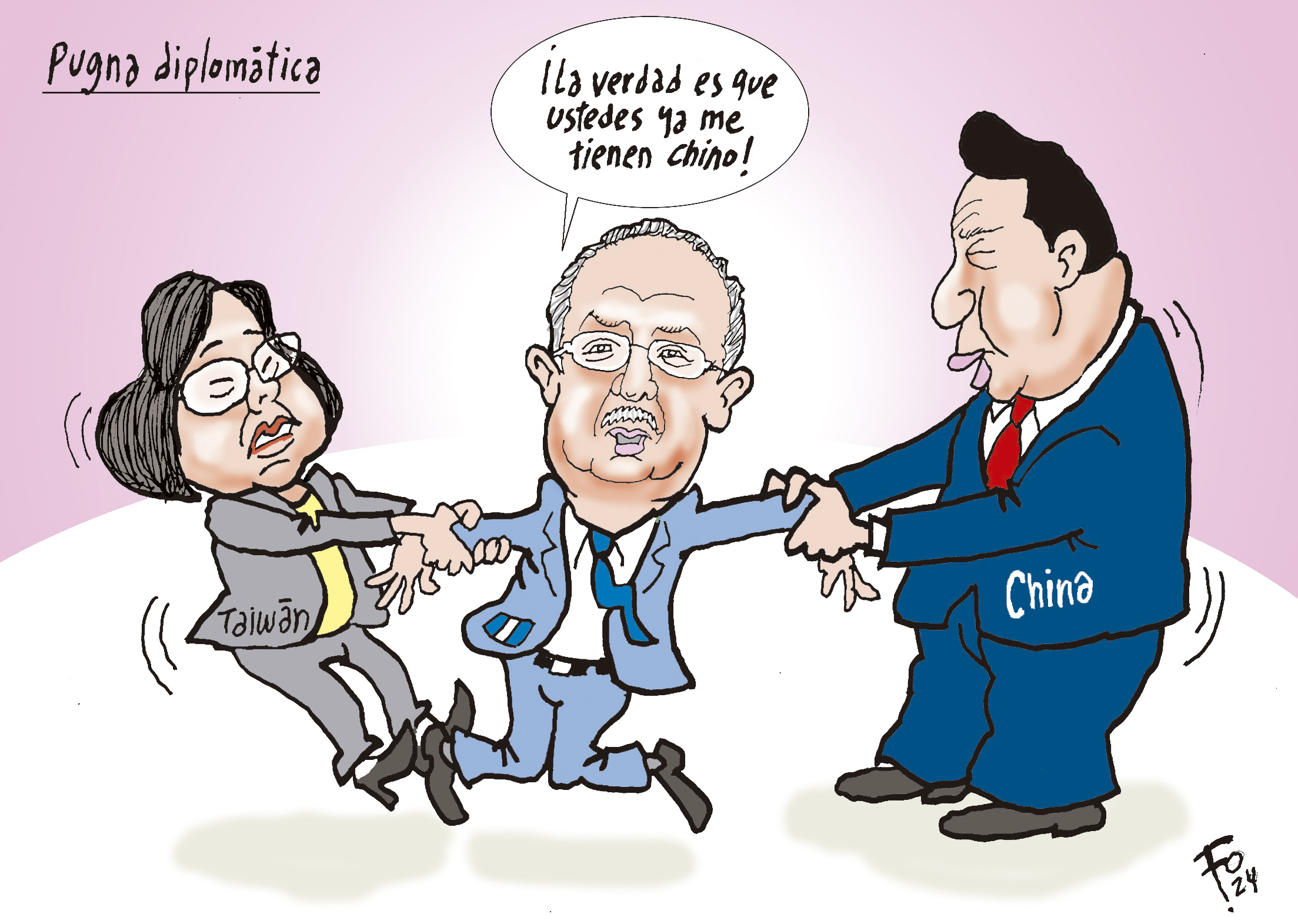 Personajes: Tsai Ing-wen, Carlos Martínez y Xi Jinping.