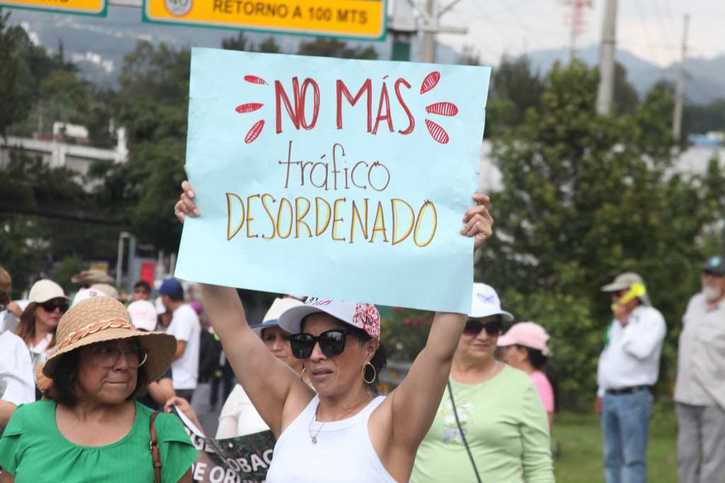 manifestación Mixco