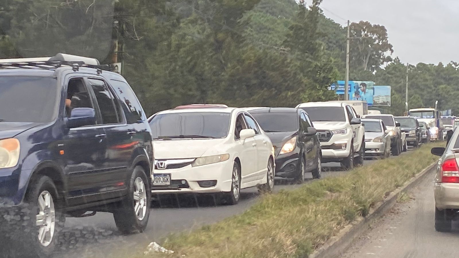 trafico en la ruta Interamericana