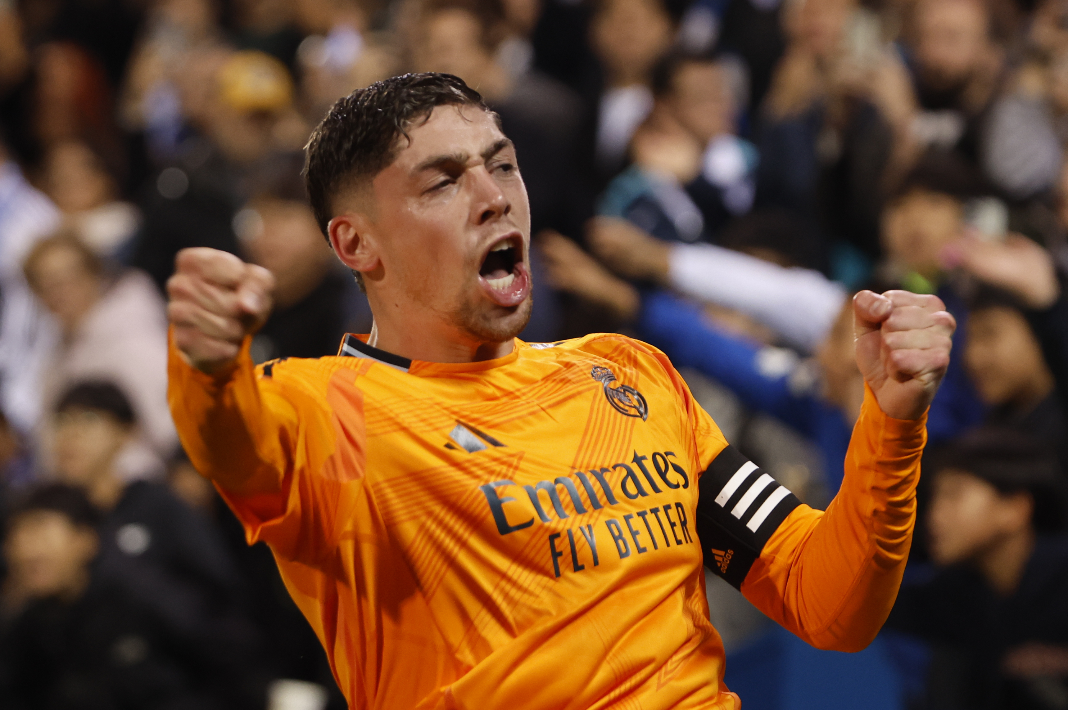 Federico Valverde anota su primer gol como capitán del equipo merengue