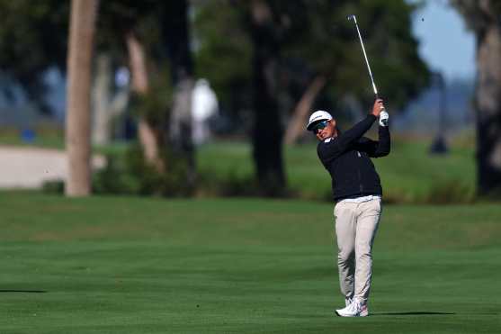 ST SIMONS ISLAND, GEORGIA - NOVEMBER 22: Ryo Hisatsune of Japan plays a shot on the eighth hole during the second round of The RSM Classic 2024 on the Plantation course at Sea Island Resort on November 22, 2024 in St Simons Island, Georgia.   Kevin C. Cox/Getty Images/AFP (Photo by Kevin C. Cox / GETTY IMAGES NORTH AMERICA / Getty Images via AFP)