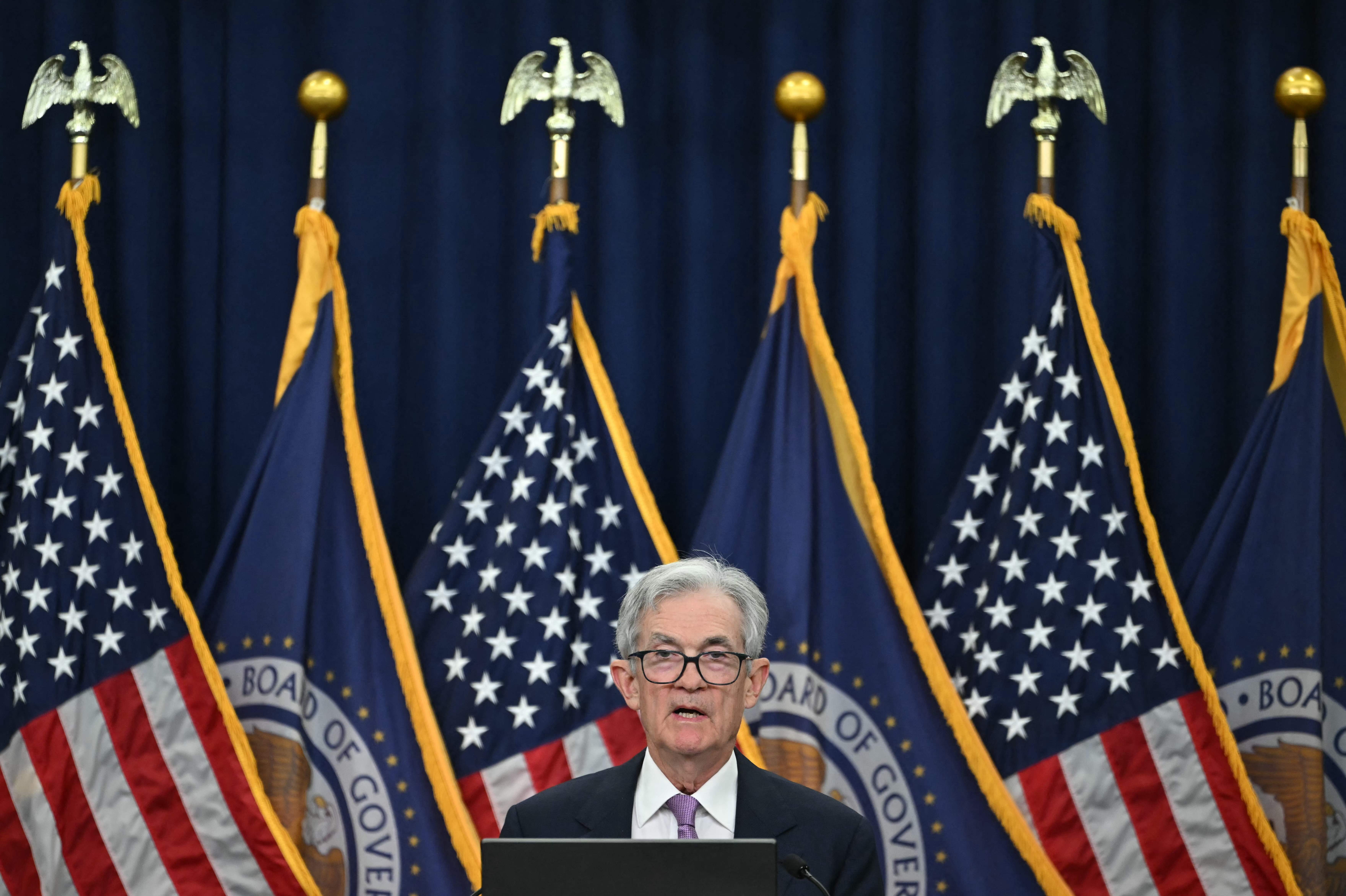 El presidente de la Reserva Federal, Jerome Powell, responde a las preguntas de los periodistas durante una conferencia de prensa posterior a la reunión del Comité Federal de Mercado Abierto del 6 y 7 de noviembre de 2024