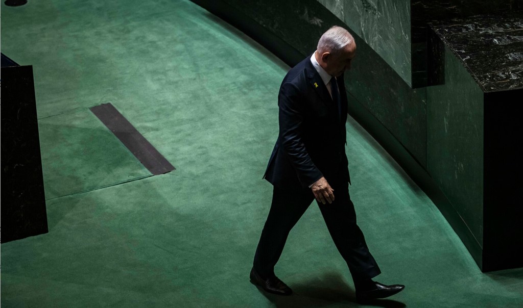 Benjamín Netanyahu, en la ONU. (NYYT)