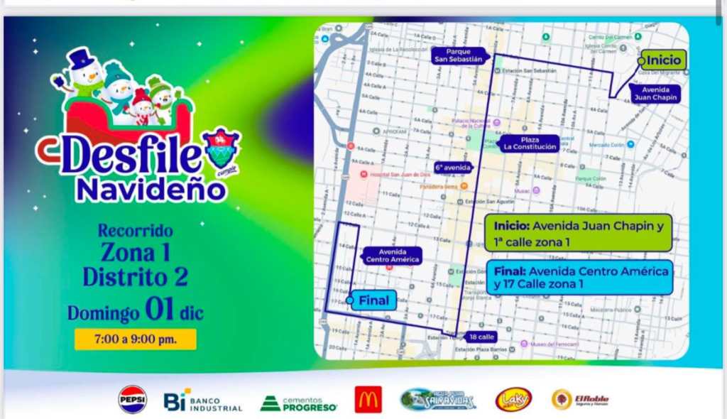 desfile navideño 1 de diciembre