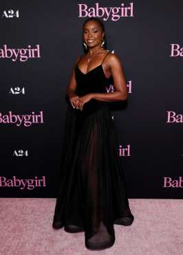 LOS ANGELES, CALIFORNIA - DECEMBER 11: KiKi Layne attends the Los Angeles Premiere Of A24's "Babygirl" at DGA Theater Complex on December 11, 2024 in Los Angeles, California.   Monica Schipper/Getty Images/AFP (Photo by Monica Schipper / GETTY IMAGES NORTH AMERICA / Getty Images via AFP)