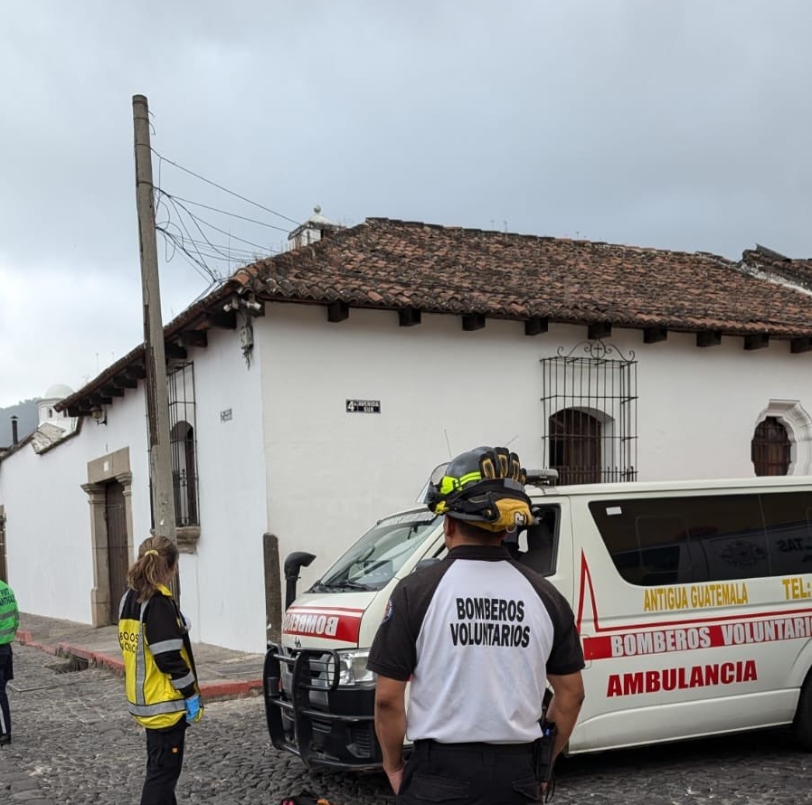 Accidente de tránsito en Antigua Guatemala