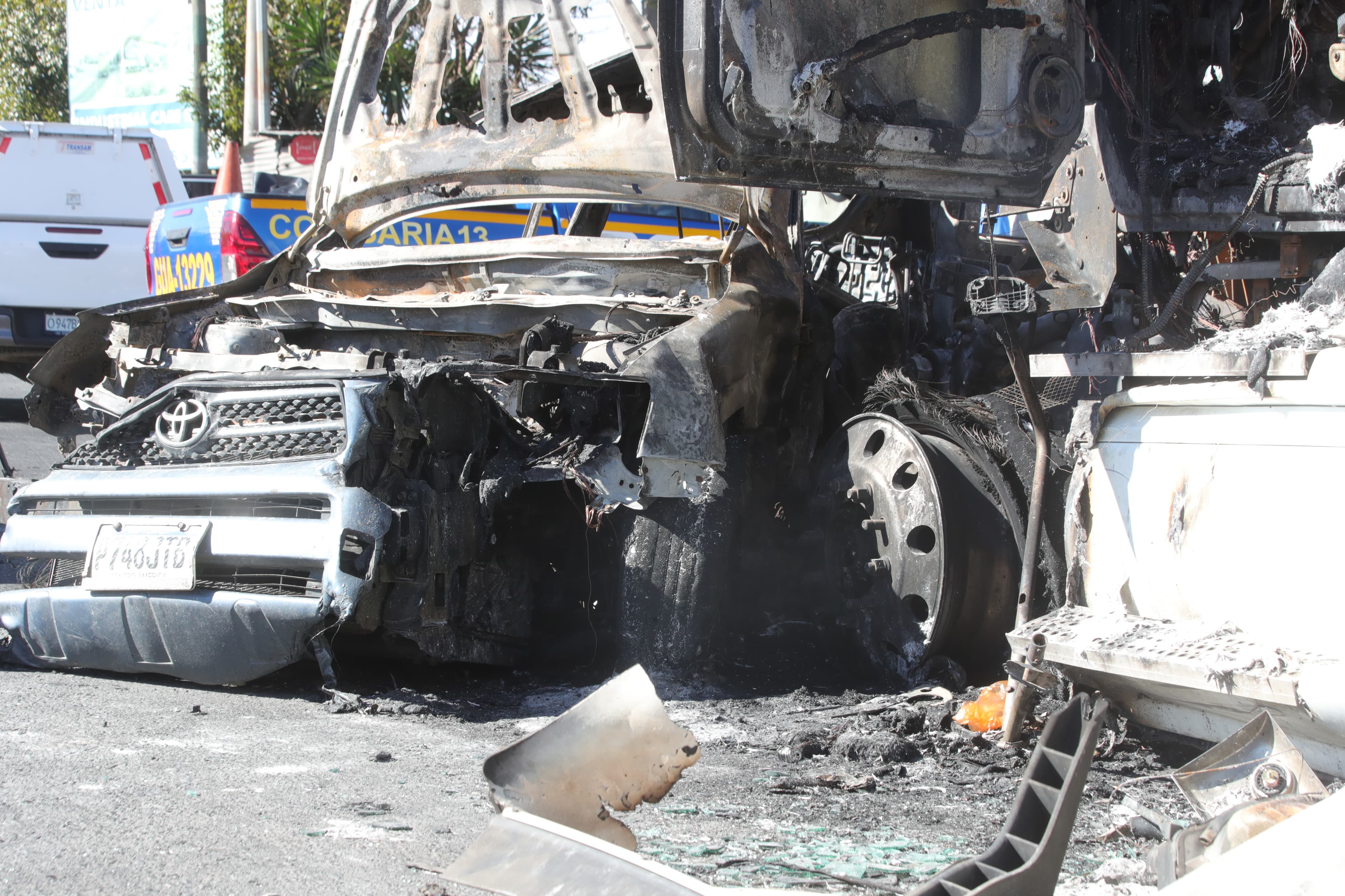 Accidente en km 21 de ruta a El Salvador