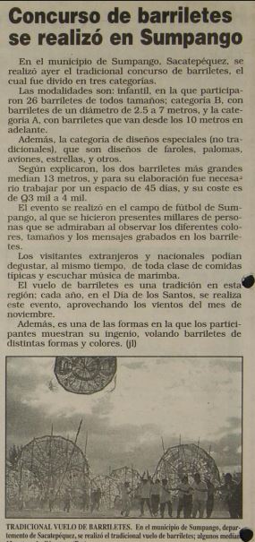 Barriletes en 1992