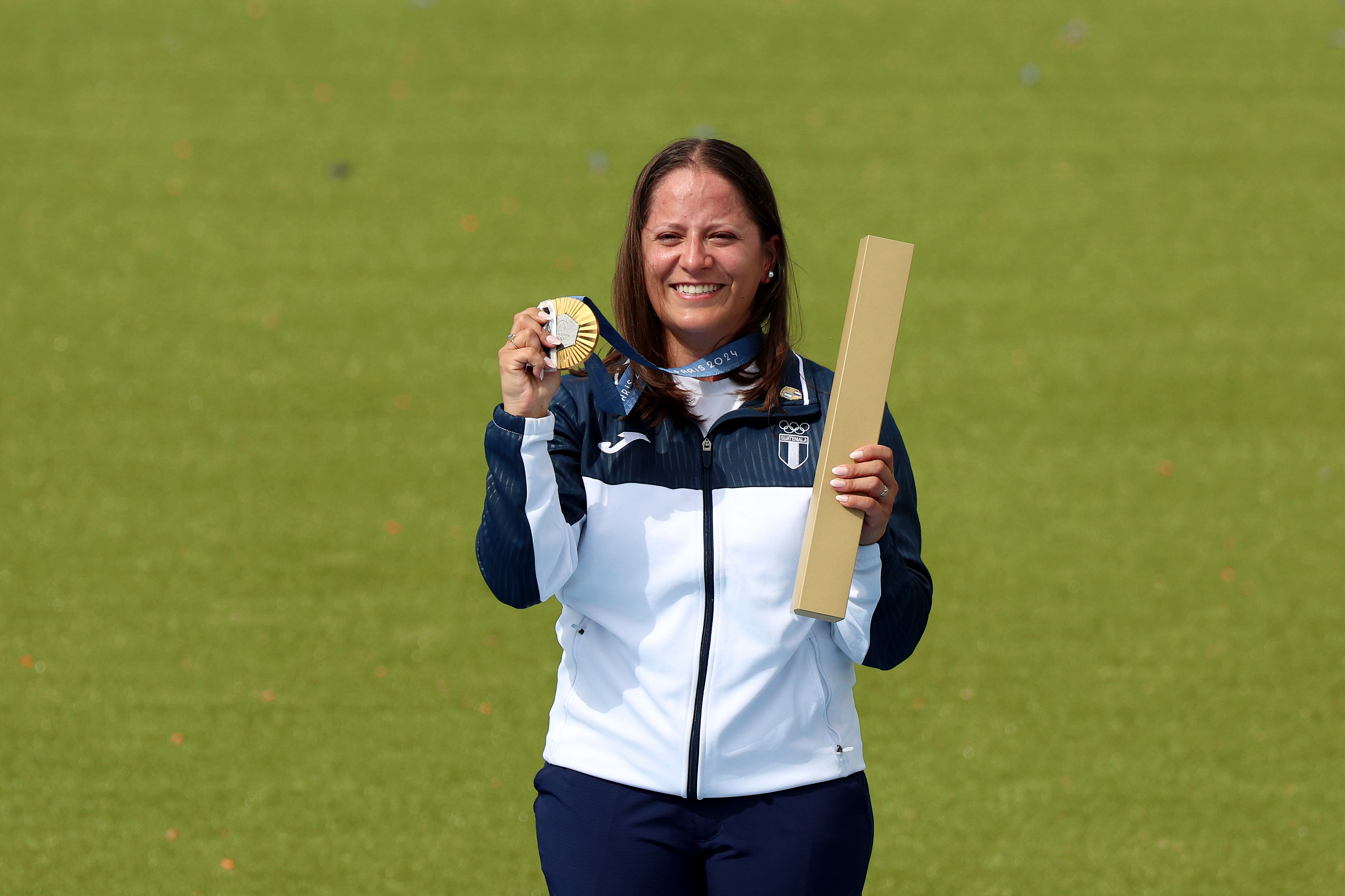 Adriana Ruano festejó en el 2024 la medalla de oro en los Juegos Olímpicos de París 2024. (Foto COG).