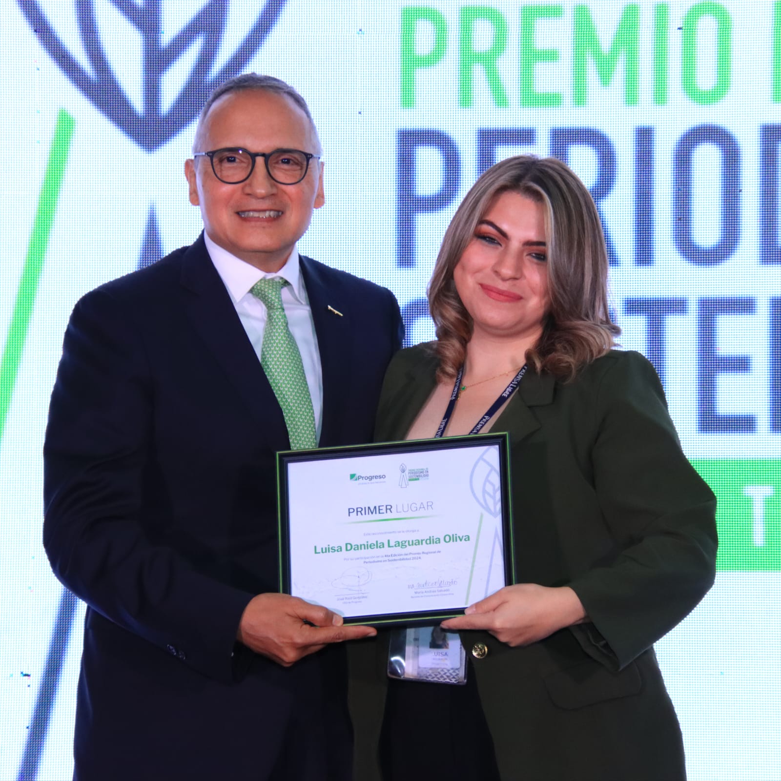 Luisa Laguardia, periodista de Guatevisión, recibió el primer lugar en el Premio Regional de Periodismo en Sostenibilidad 2024 por su reportaje 'Tráfico de fauna silvestre: Rumbo a la extinción'. (Foto, Prensa Libre)