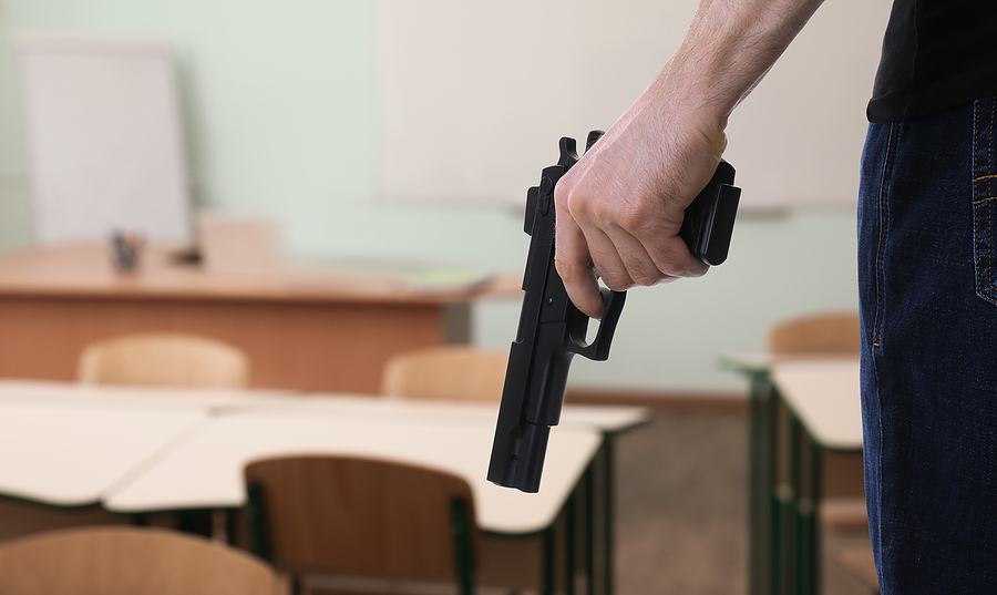 School Shooting in Classroom