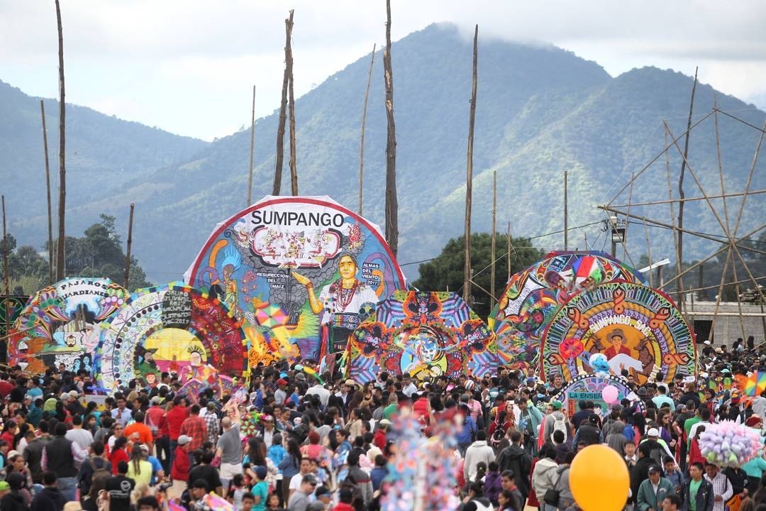 Imagen de los barriletes gigantes de Sumpango en una edición anterior.