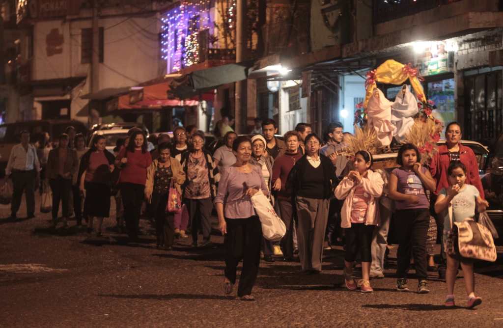 posada navideña en ciudad de Guatemala