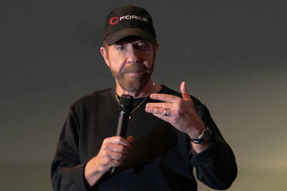 DORTMUND, GERMANY - December 1st 2018: Chuck Norris (*1940, American martial artist, actor, film producer and screenwriter) at German Comic Con Dortmund, a two day fan convention