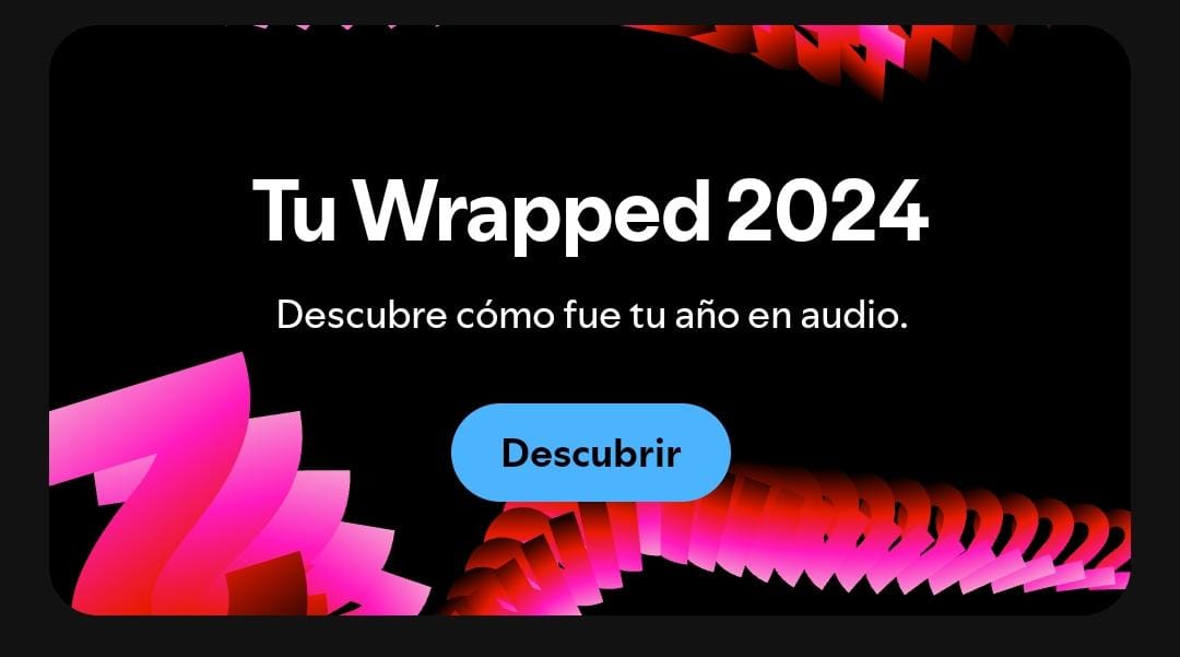 Banner del spotify wrapped 2024