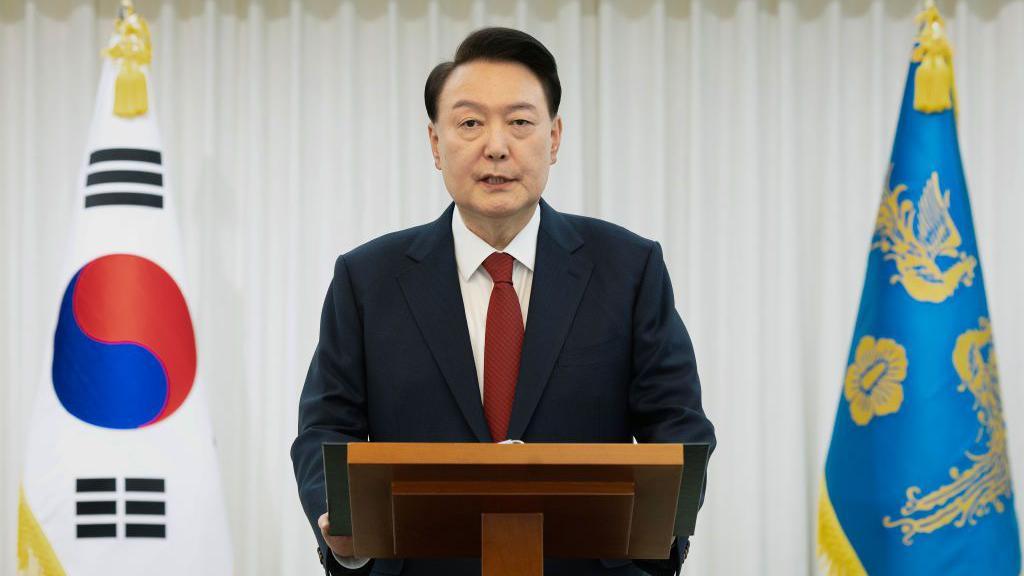 Yoon Suk-yeol es el primer presidente de Corea del Sur en ser arrestado durante su mandato. GETTY IMAGES