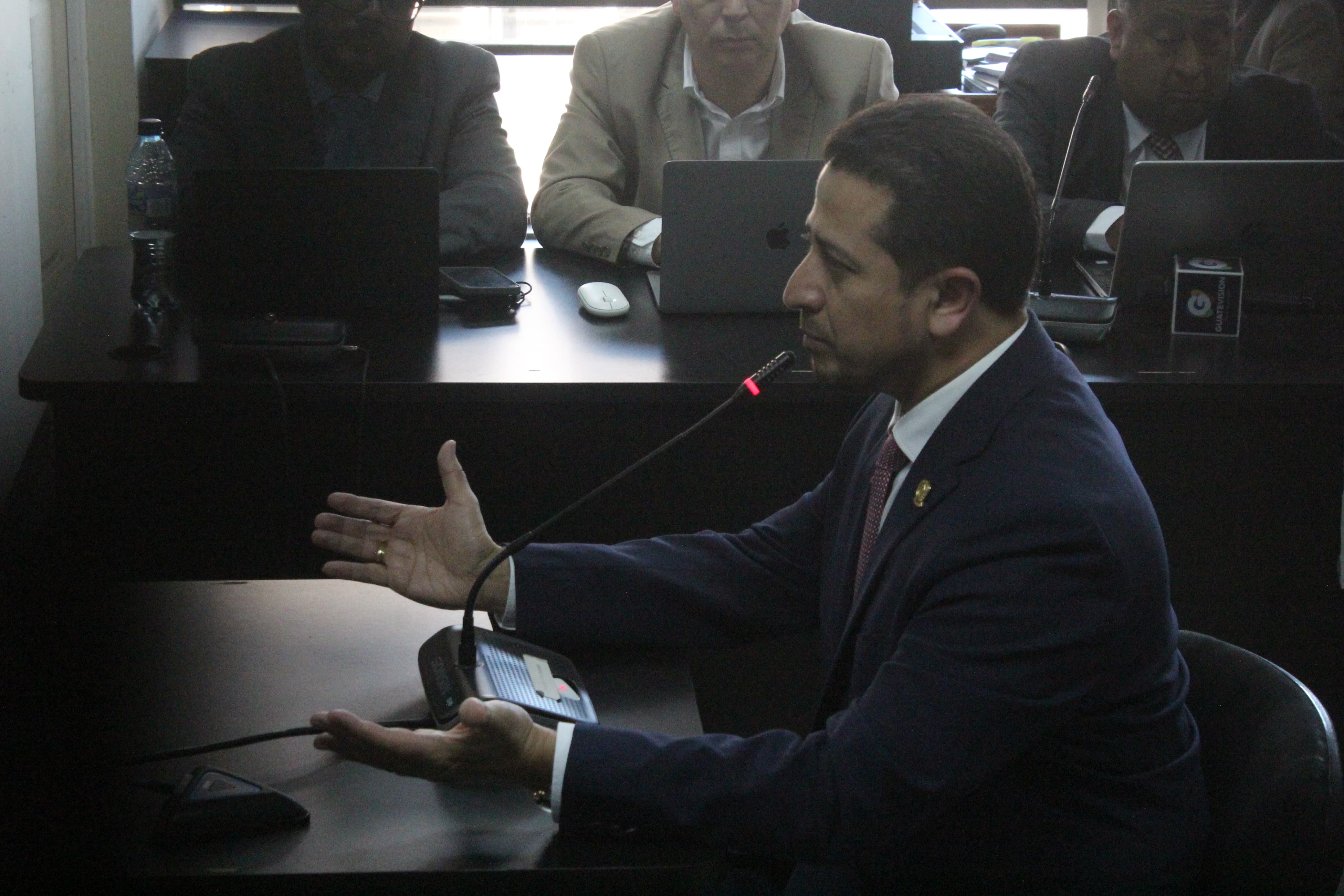 Nery Ramos, presidente del Organismo Legislativo, declara en el caso Hogar Seguro Virgen de la Asunción. (Foto Prensa Libre: Emilio Chang)