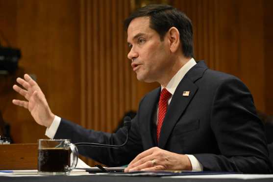 US Senator Marco Rubio testifies before a Senate Foreign Relations Committee hearing on his nomination to be Secretary of State, on Capitol Hill in Washington, DC, on January 15, 2025. (Photo by ANDREW CABALLERO-REYNOLDS / AFP)